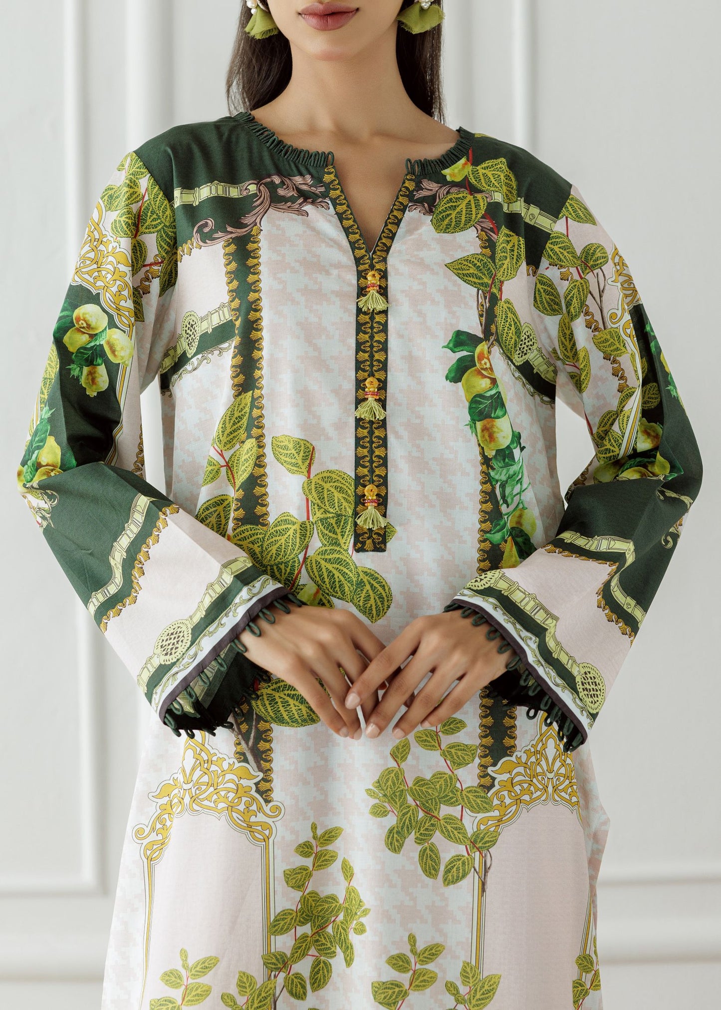 UNSTITCHED Printed Lawn Shirt - 1 Piece - HCS-24-105