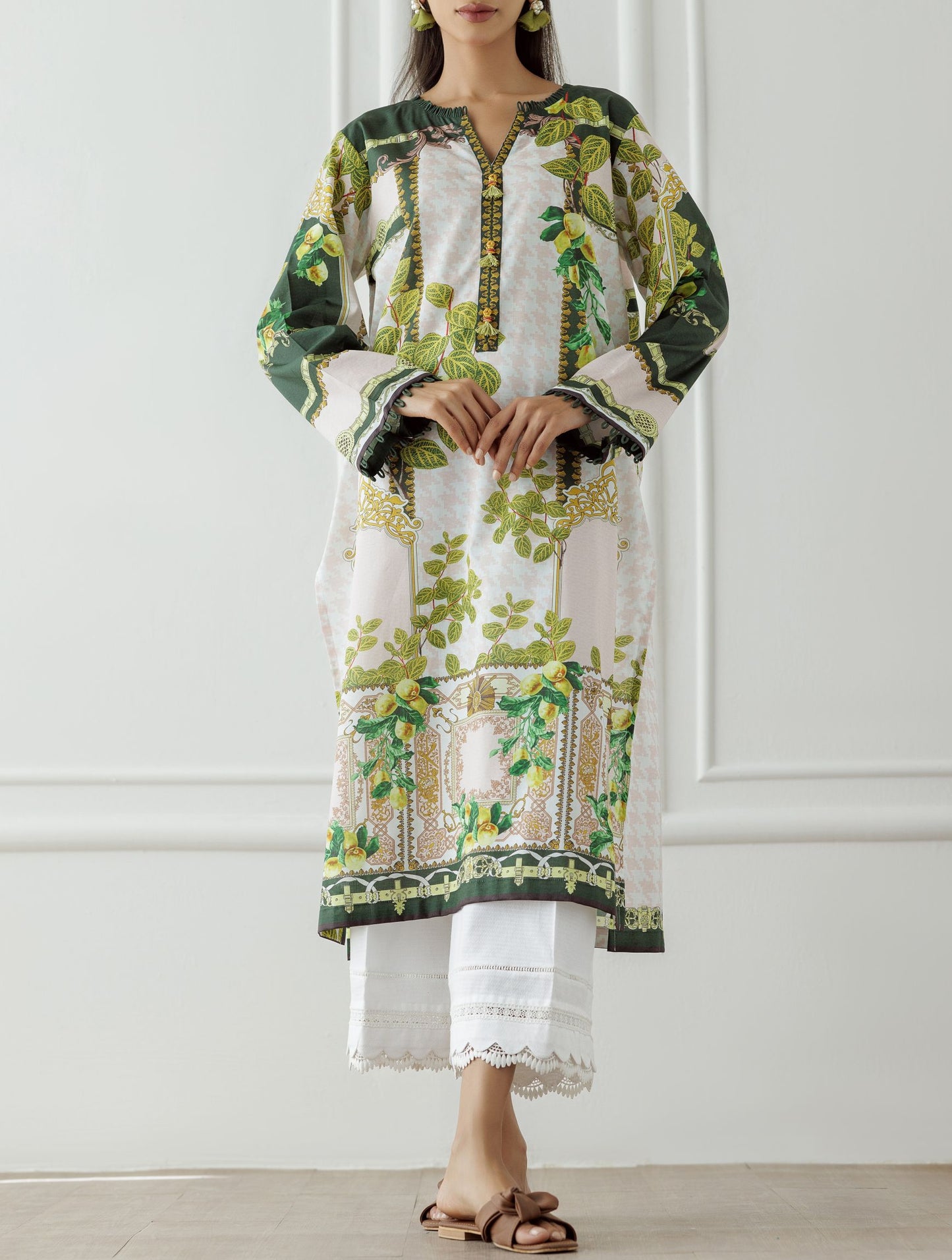 UNSTITCHED Printed Lawn Shirt - 1 Piece - HCS-24-105