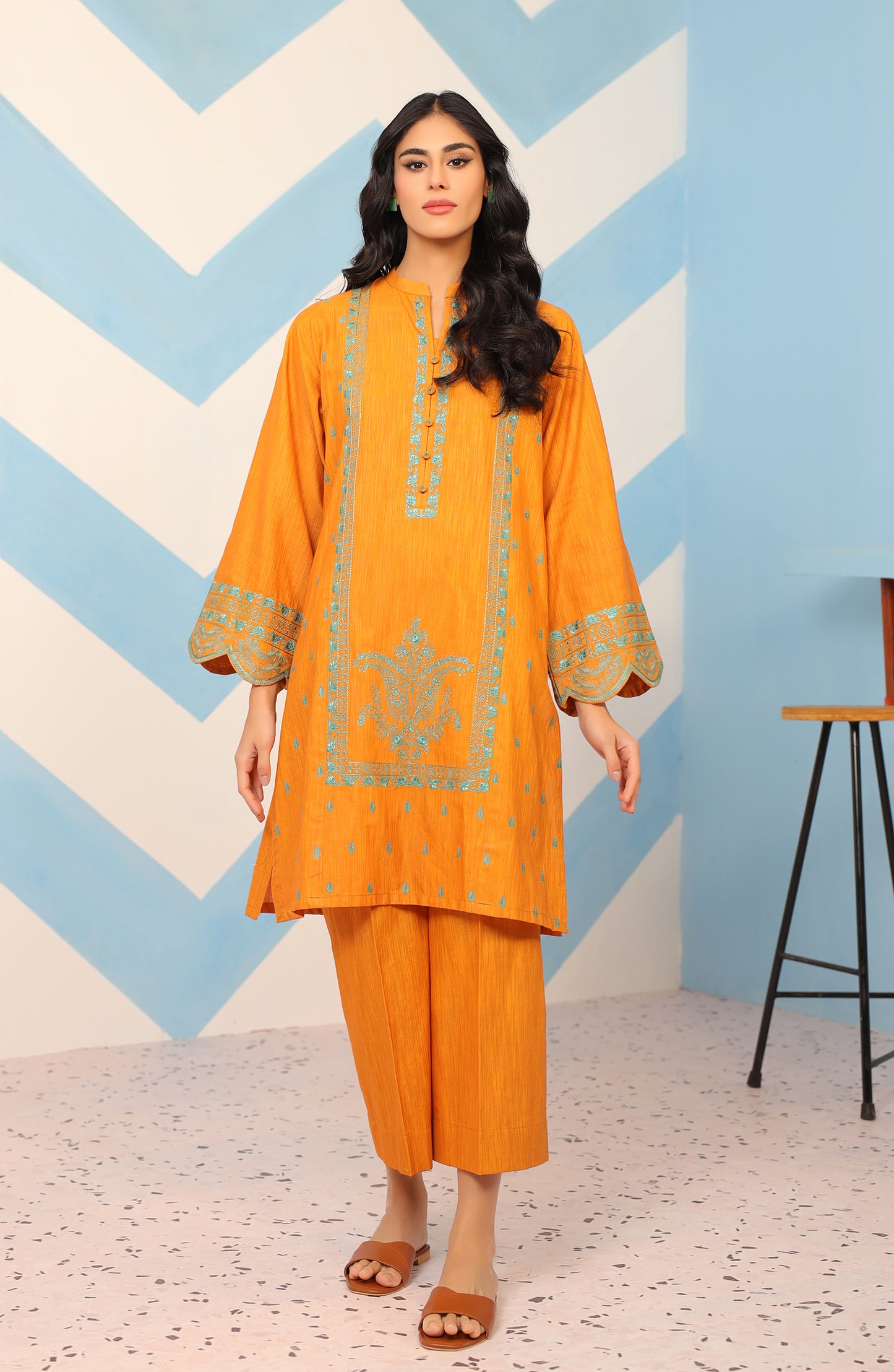 WRCK23W-2012 KHADDAR Women READY TO WEAR SHIRT PANTS