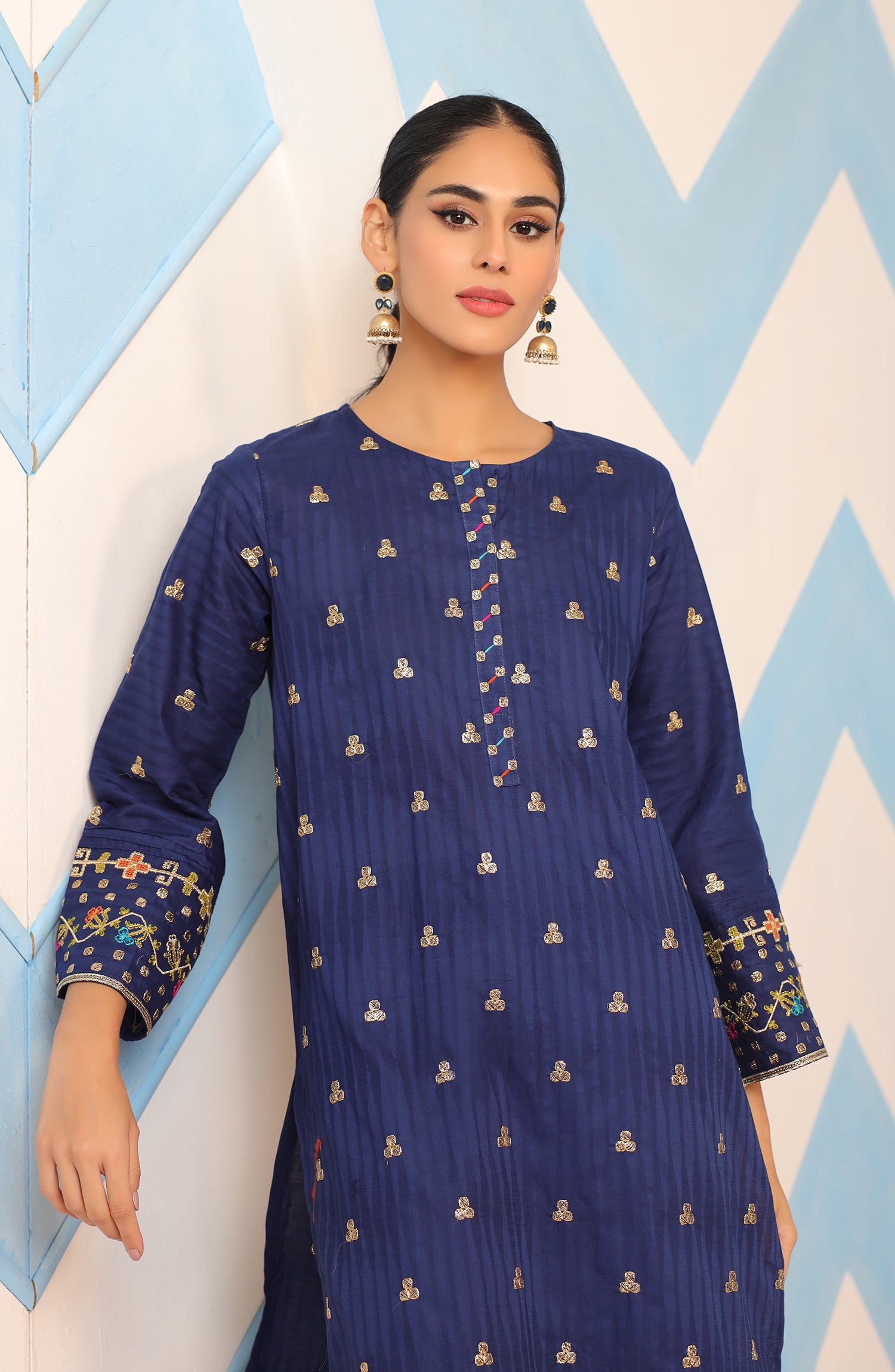 WRHJ23W-2019 JACQUARD Women READY TO WEAR SHIRT PANTS