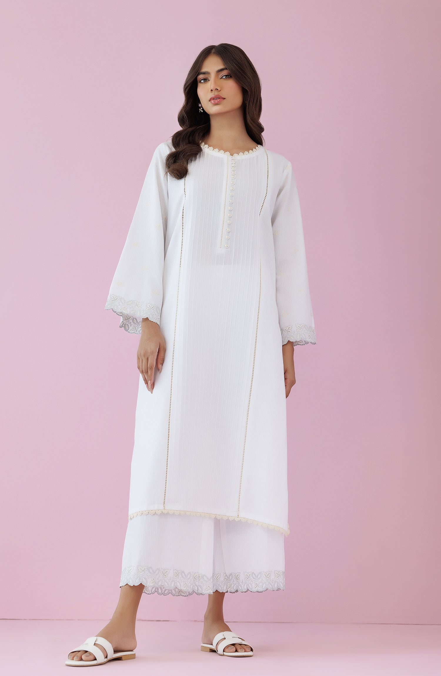 Stitched 2 Piece Premium Embroidered Casual Dobby Shirt and Dobby Pant (WRHD24S-2006)