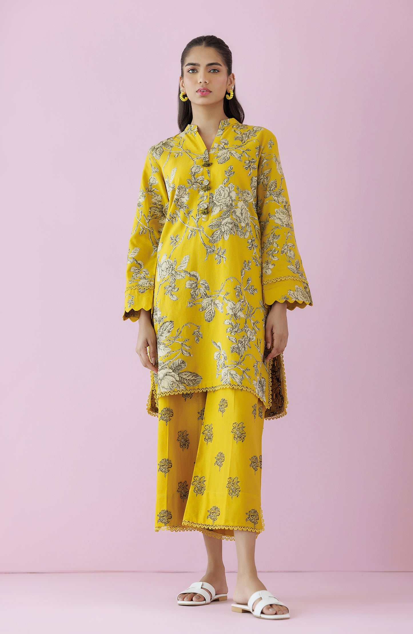 WRCY24S-2001 JACQUARD Women READY TO WEAR SHIRT PANTS