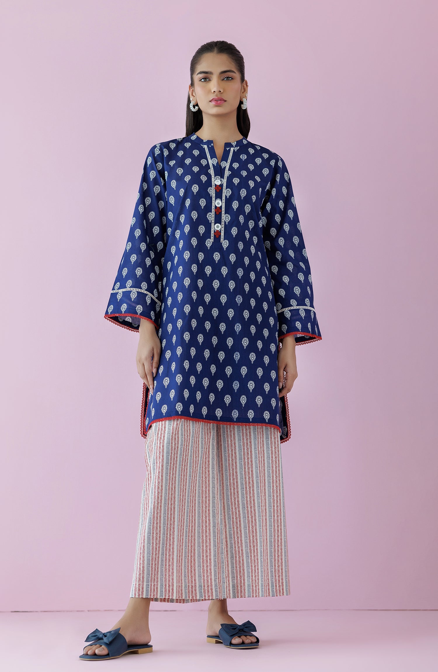 NRDS-24-068/S BLUE LAWN Women READY TO WEAR SHIRT PANTS