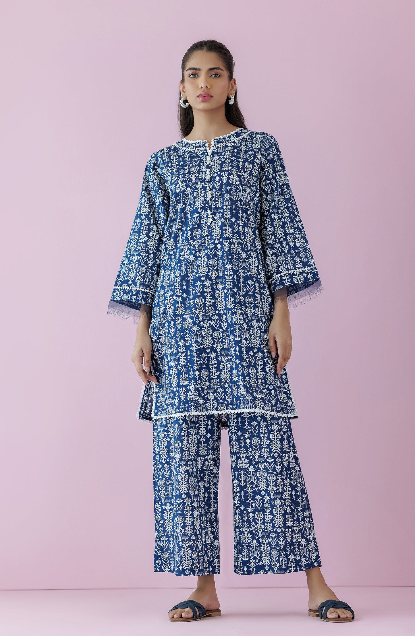 NRDS-24-047/S BLUE LAWN Women READY TO WEAR SHIRT PANTS