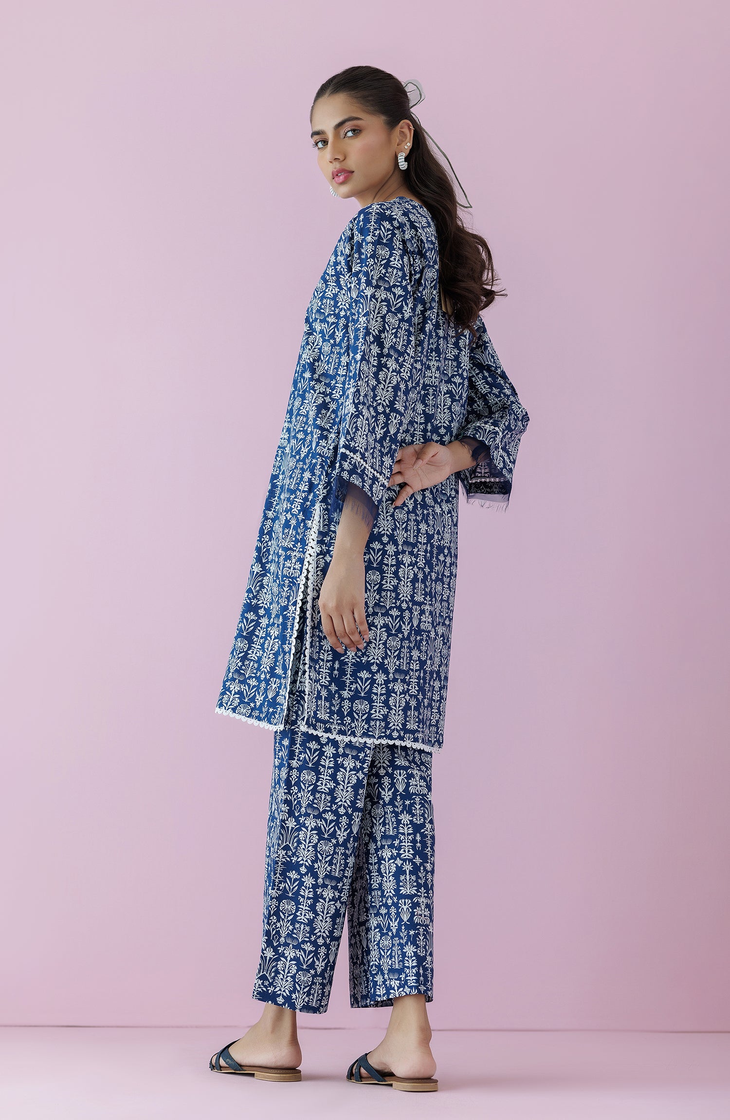 NRDS-24-047/S BLUE LAWN Women READY TO WEAR SHIRT PANTS