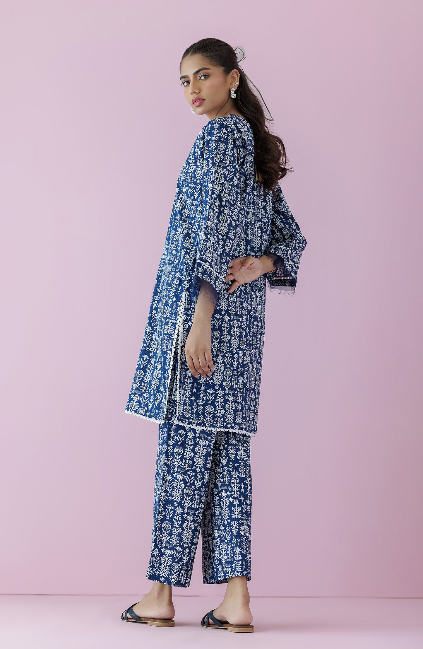 NRDS-24-047/S BLUE LAWN Women READY TO WEAR SHIRT PANTS