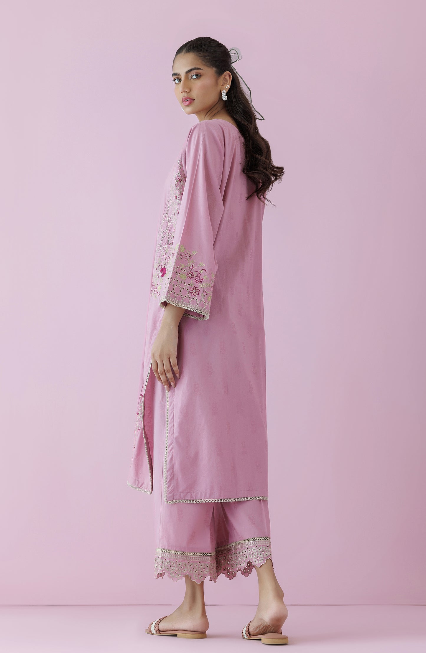 WRCJ24S-2028 JACQUARD Women READY TO WEAR SHIRT PANTS
