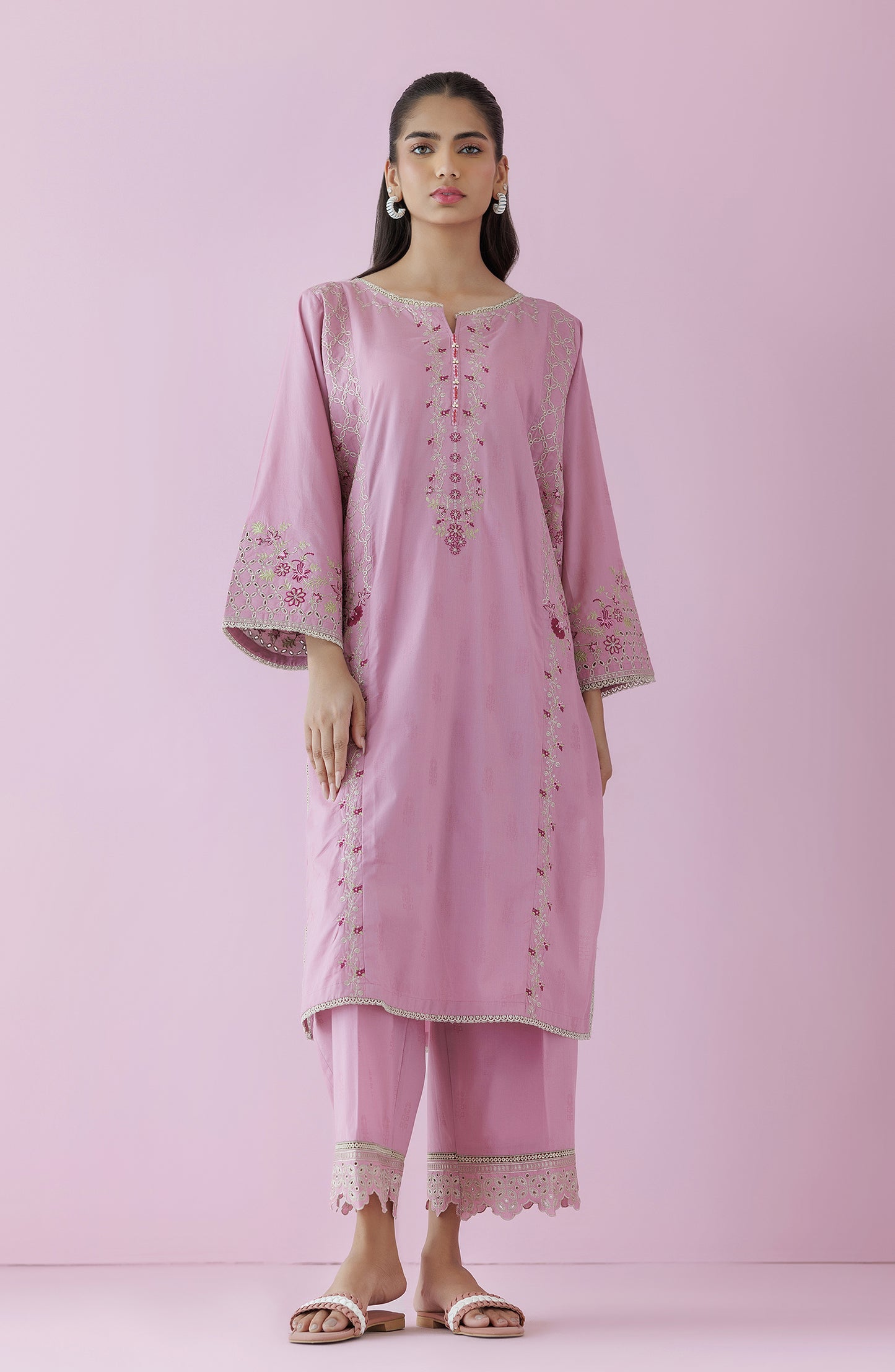 WRCJ24S-2028 JACQUARD Women READY TO WEAR SHIRT PANTS