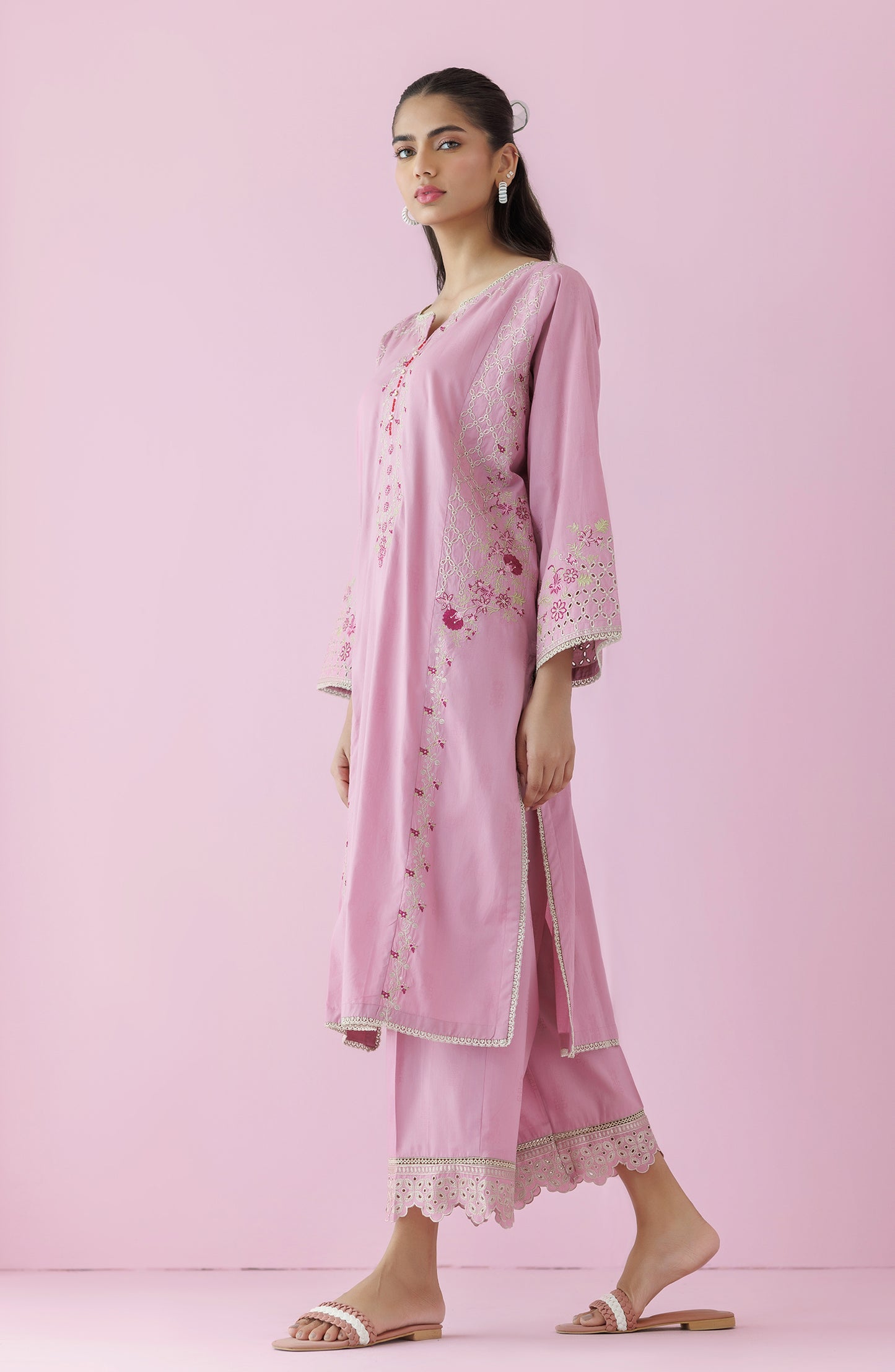 WRCJ24S-2028 JACQUARD Women READY TO WEAR SHIRT PANTS