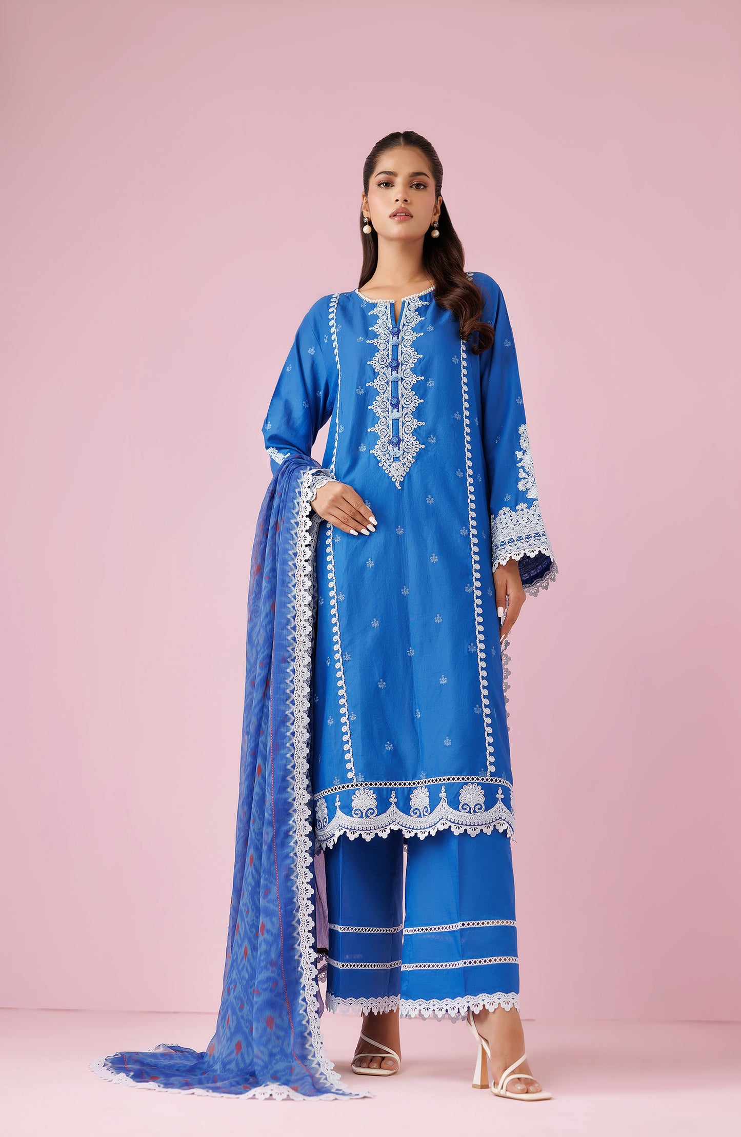 Unstitched | 3 Piece | Embroidered Lawn | OTL-24-028