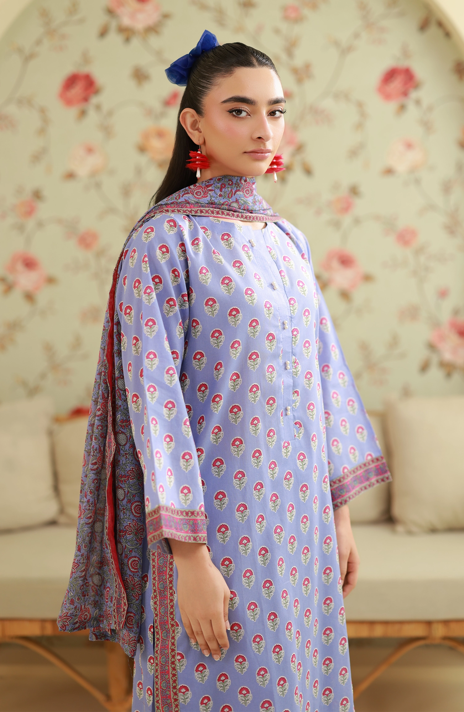 Unstitched | 3 Piece | Printed | Lawn Shirt | OTL-20895/U LAVENDER