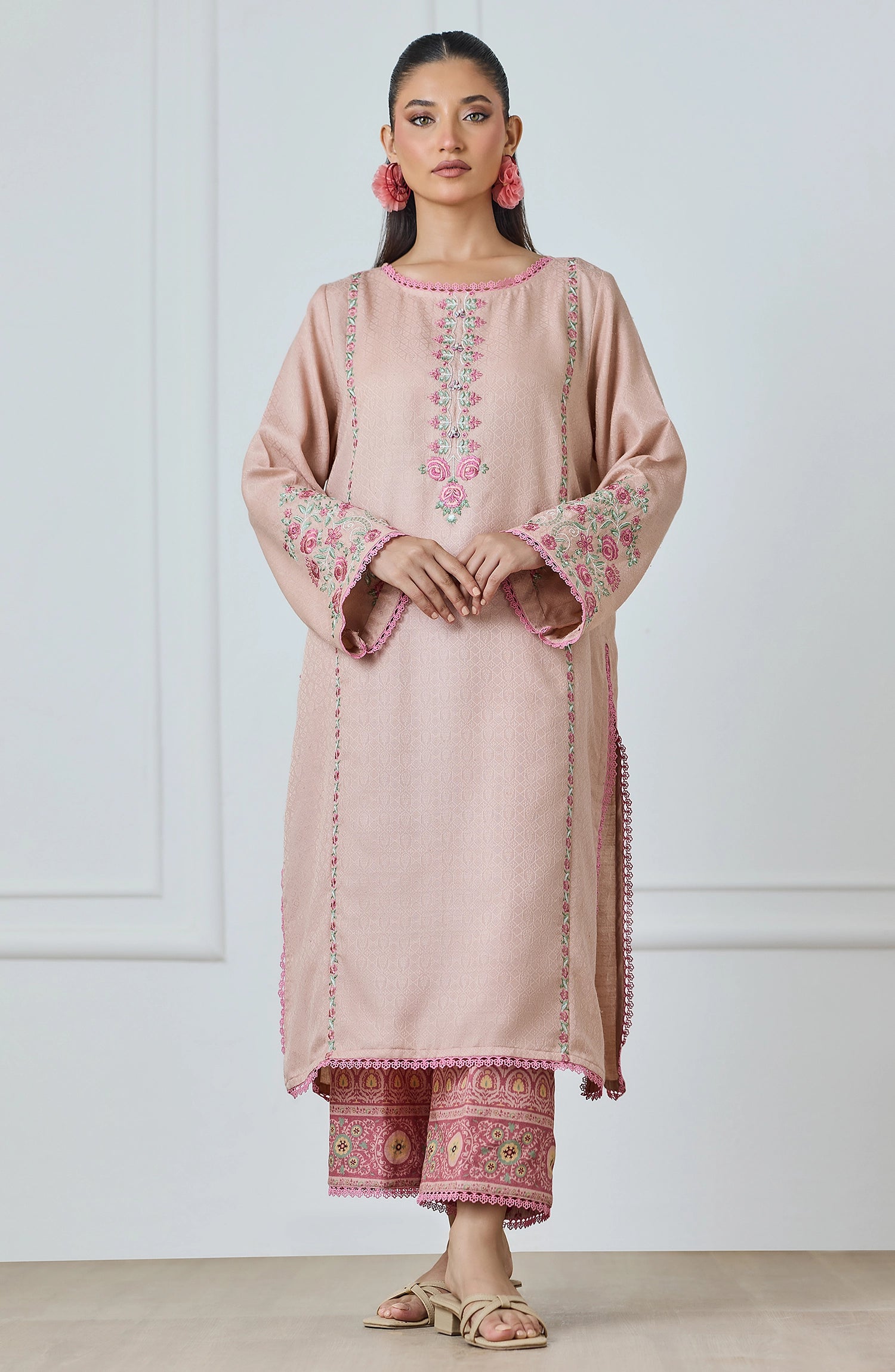 Stitched | 2 Piece | Embroidered | Lawn Jacquard Shirt | WRCJ25S-2009/S PINK