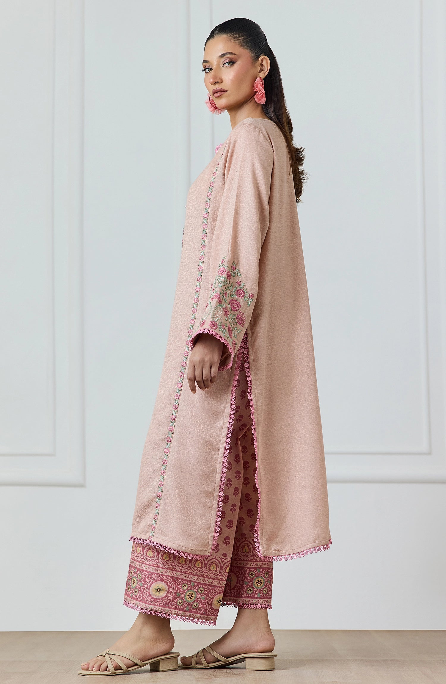 Stitched | 2 Piece | Embroidered | Lawn Jacquard Shirt | WRCJ25S-2009/S PINK