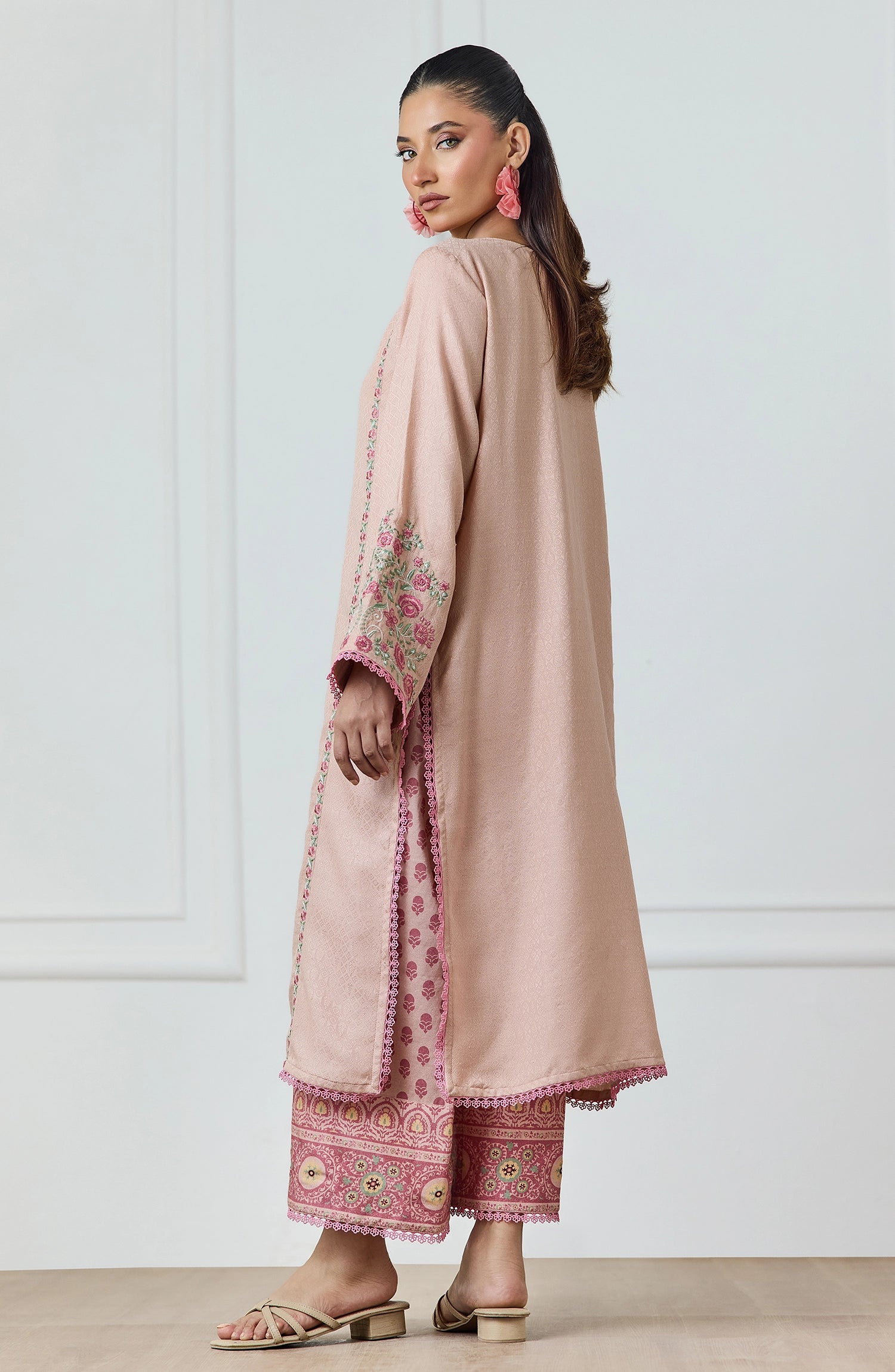 Stitched | 2 Piece | Embroidered | Lawn Jacquard Shirt | WRCJ25S-2009/S PINK