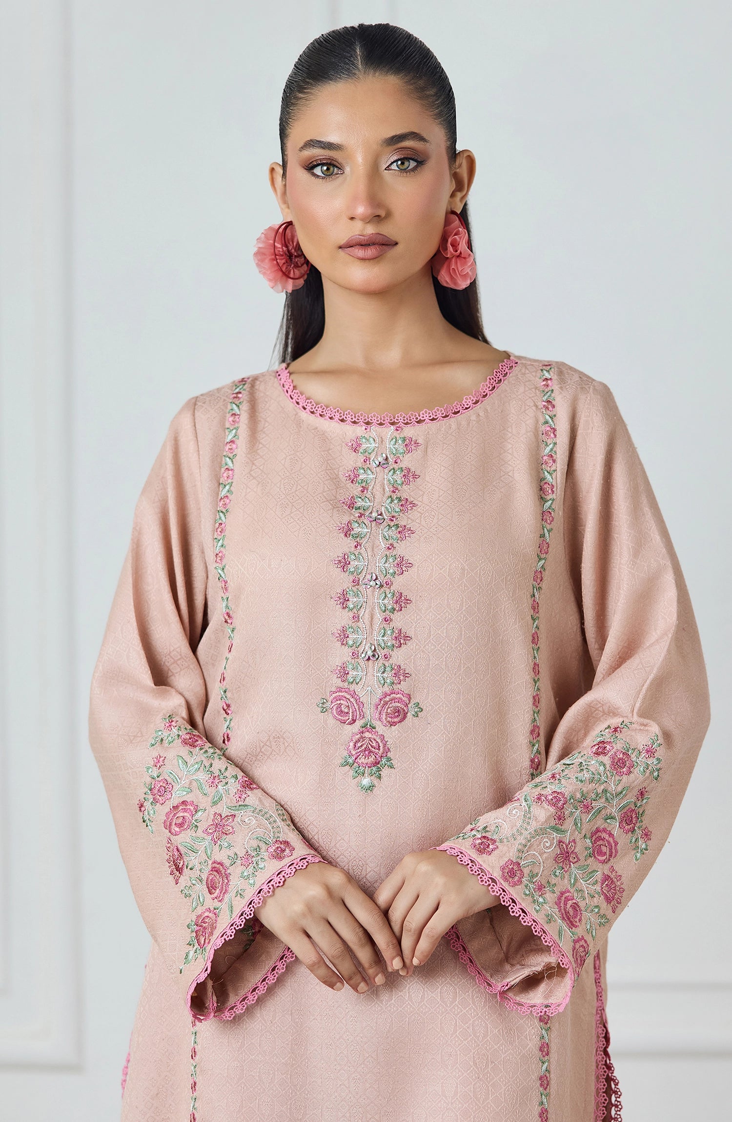 Stitched | 2 Piece | Embroidered | Lawn Jacquard Shirt | WRCJ25S-2009/S PINK