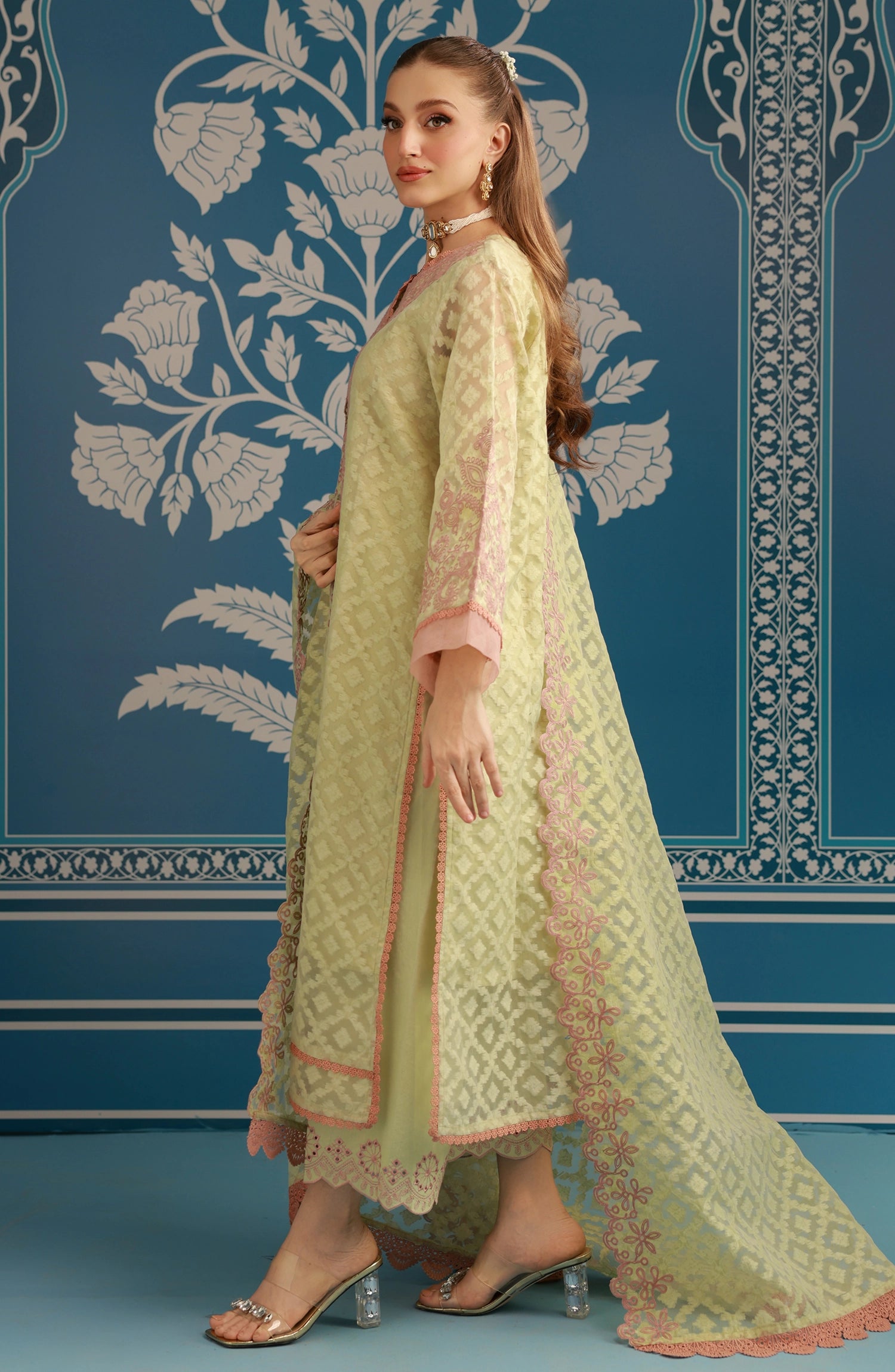 Stitched | 3 Piece | Embroidered | Jacquard Shirt | WRFC25S-3011/S GREEN