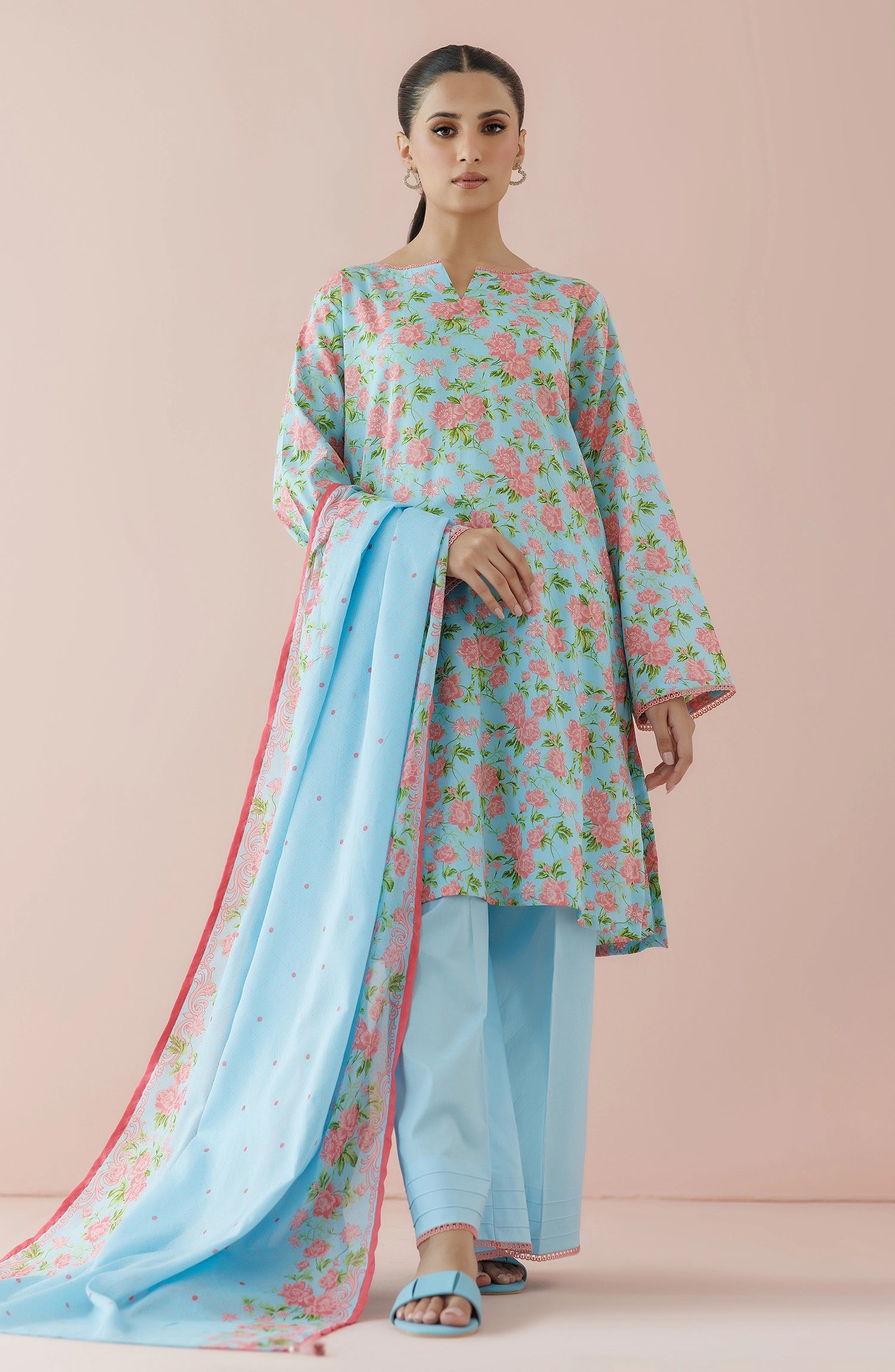 Stitched | 3 Piece | Printed Lawn | OTL-24-152