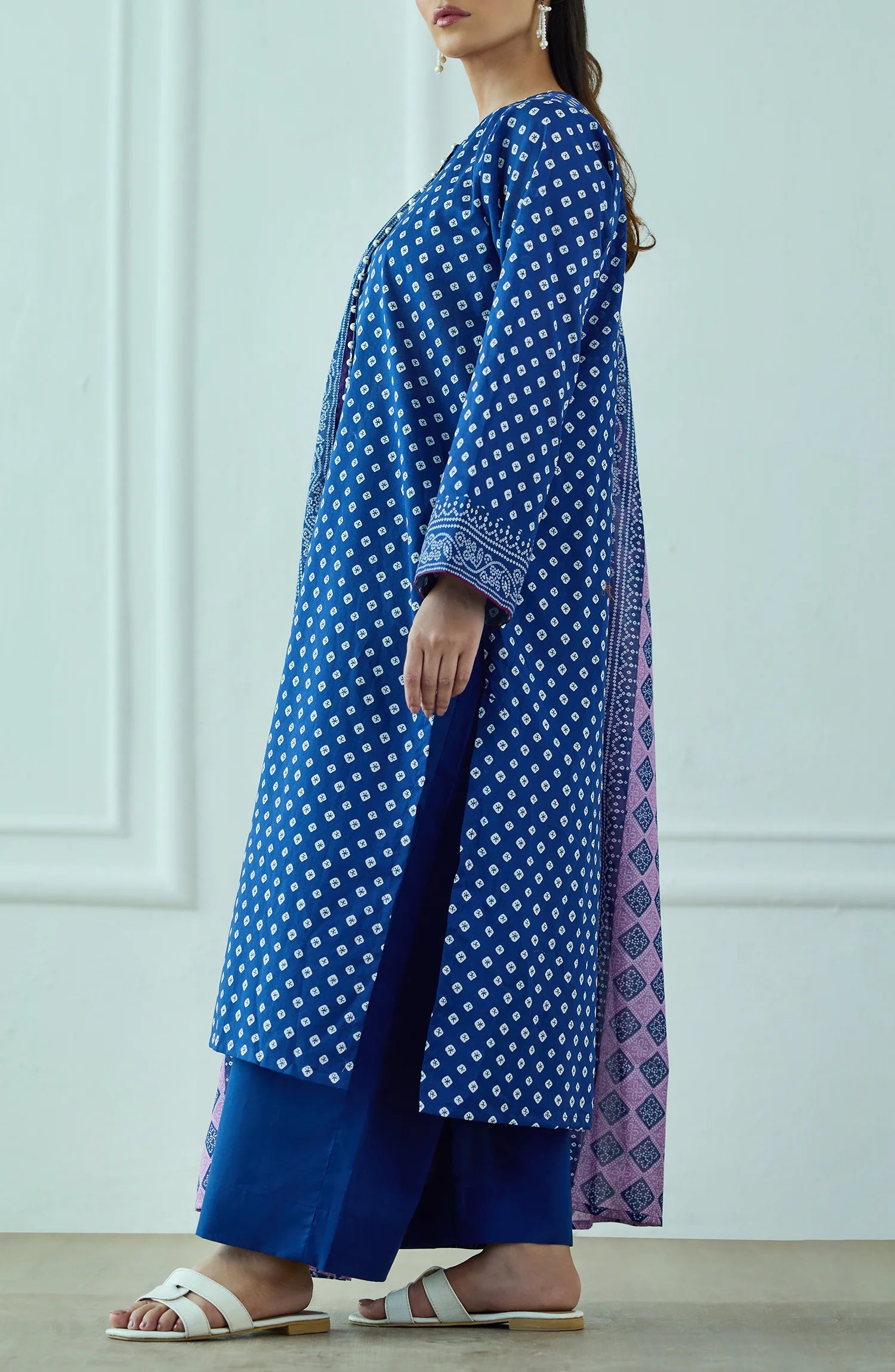 Unstitched | 3 Piece | Printed | Lawn Shirt | OTL-20365/U BLUE