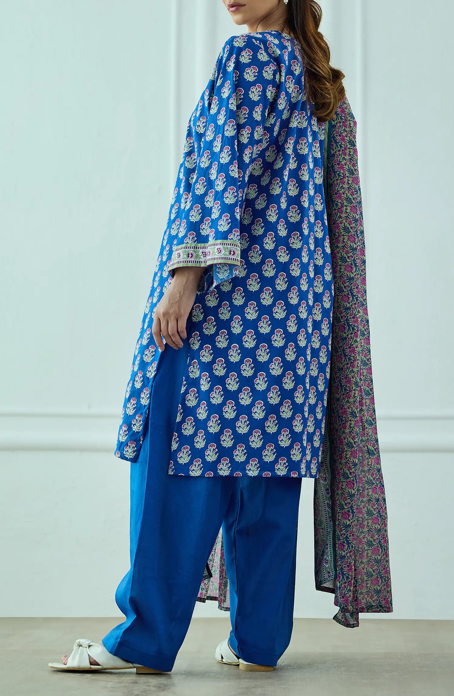 Unstitched | 3 Piece | Printed | Lawn Shirt | OTL-20405/U BLUE