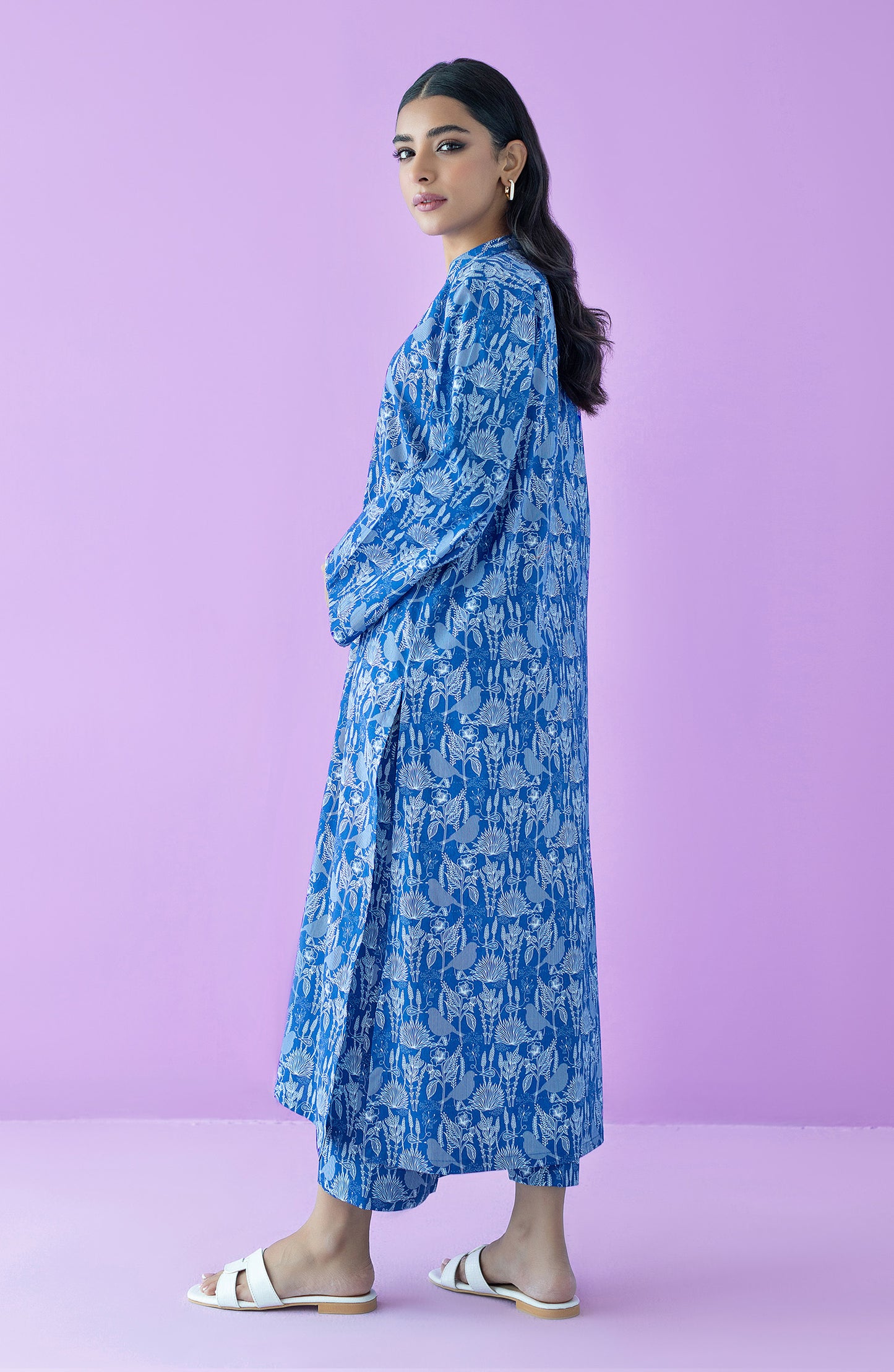 NRDS-23-100/S BLUE LAWN  READY TO WEAR SHIRT PANTS