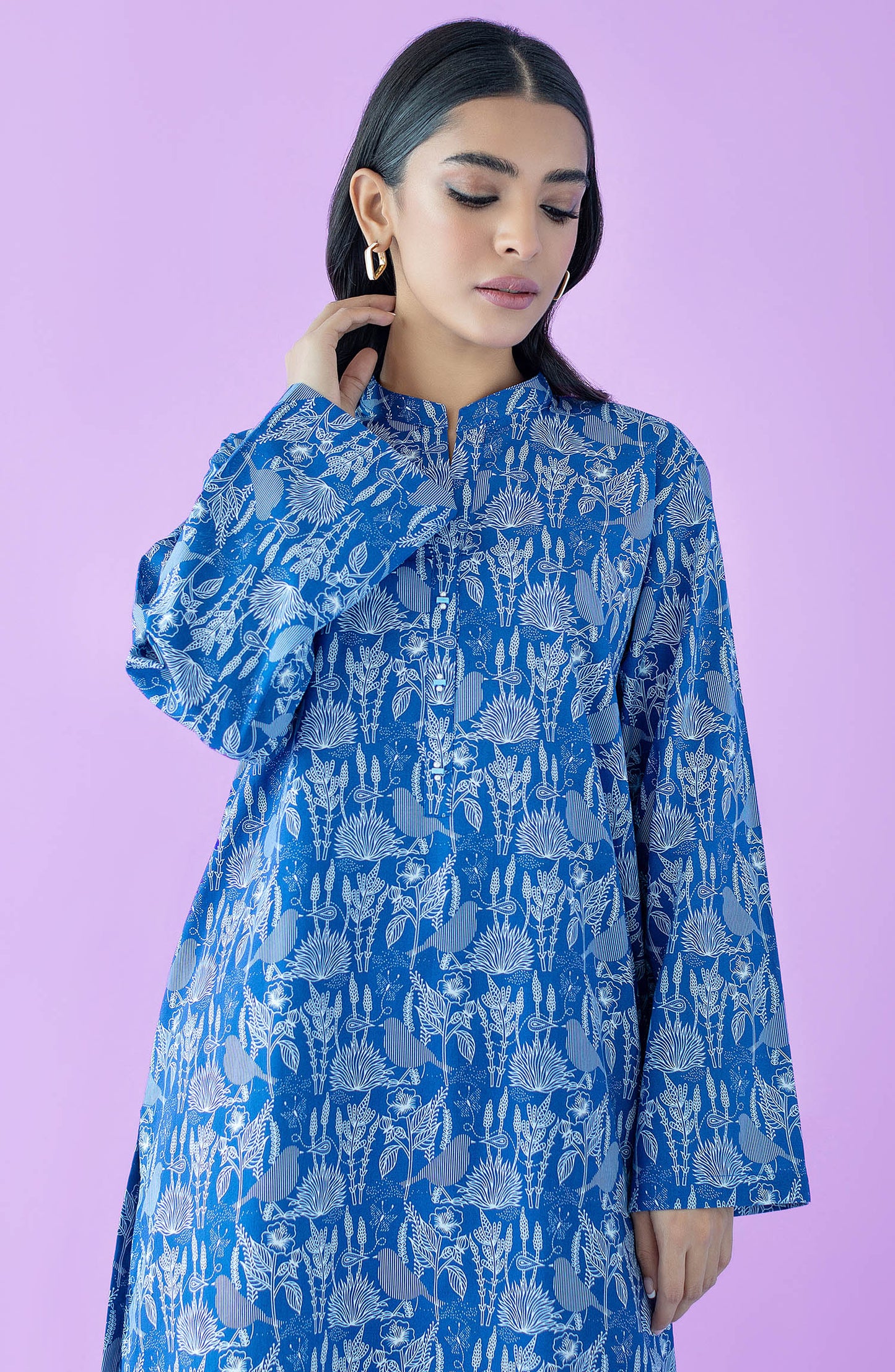 NRDS-23-100/S BLUE LAWN  READY TO WEAR SHIRT PANTS