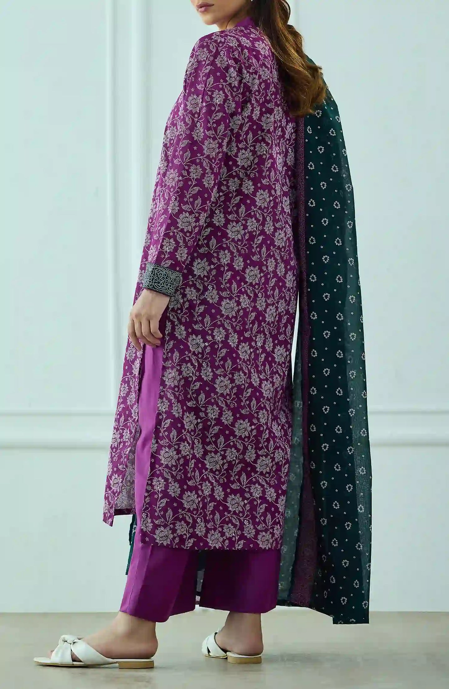 Unstitched | 3 Piece | Printed | Lawn Shirt | OTL-20375/U PURPLE