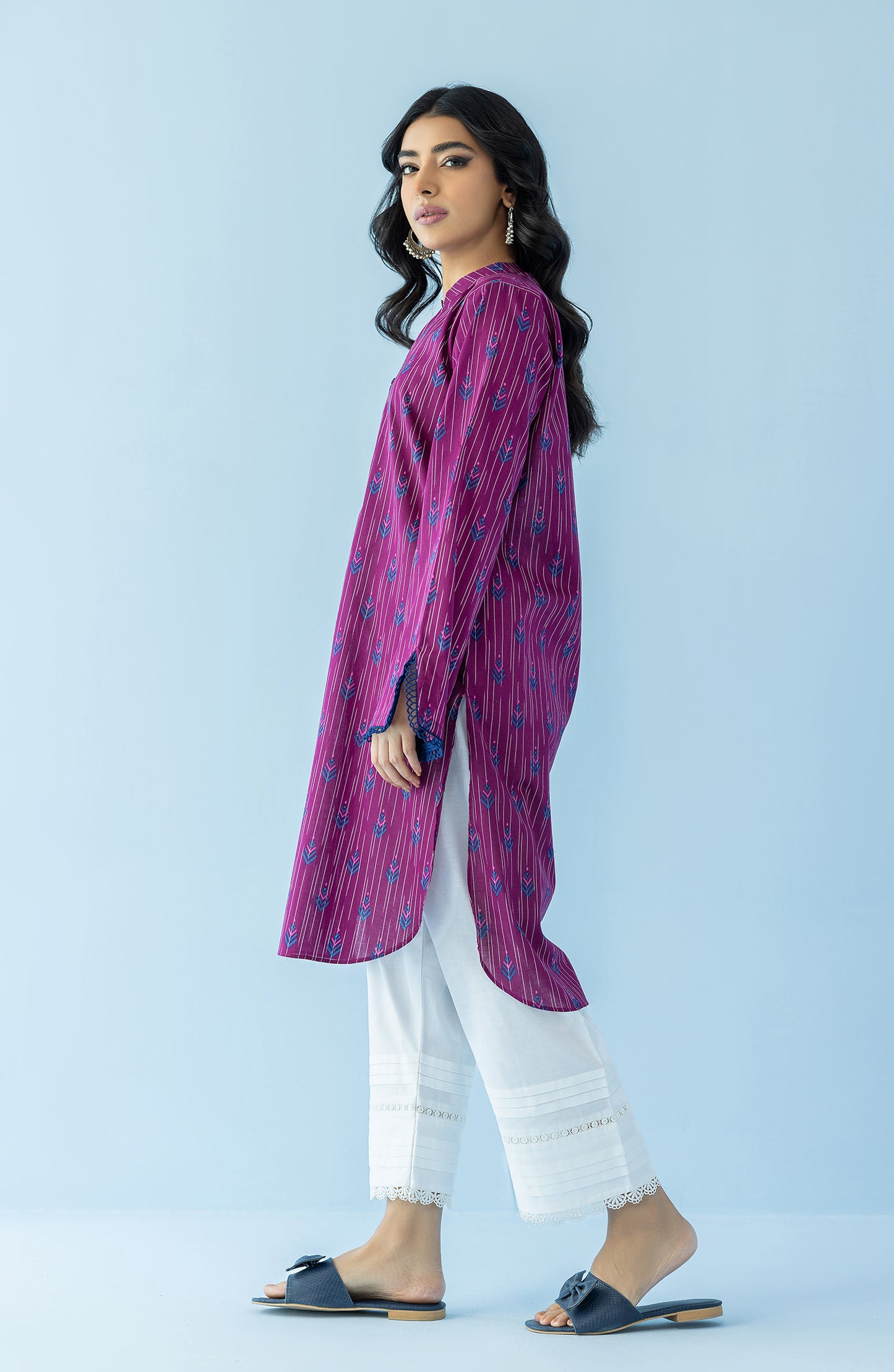 HCS-24-005/S PINK LAWN SCSHIRT READY TO WEAR SHIRT