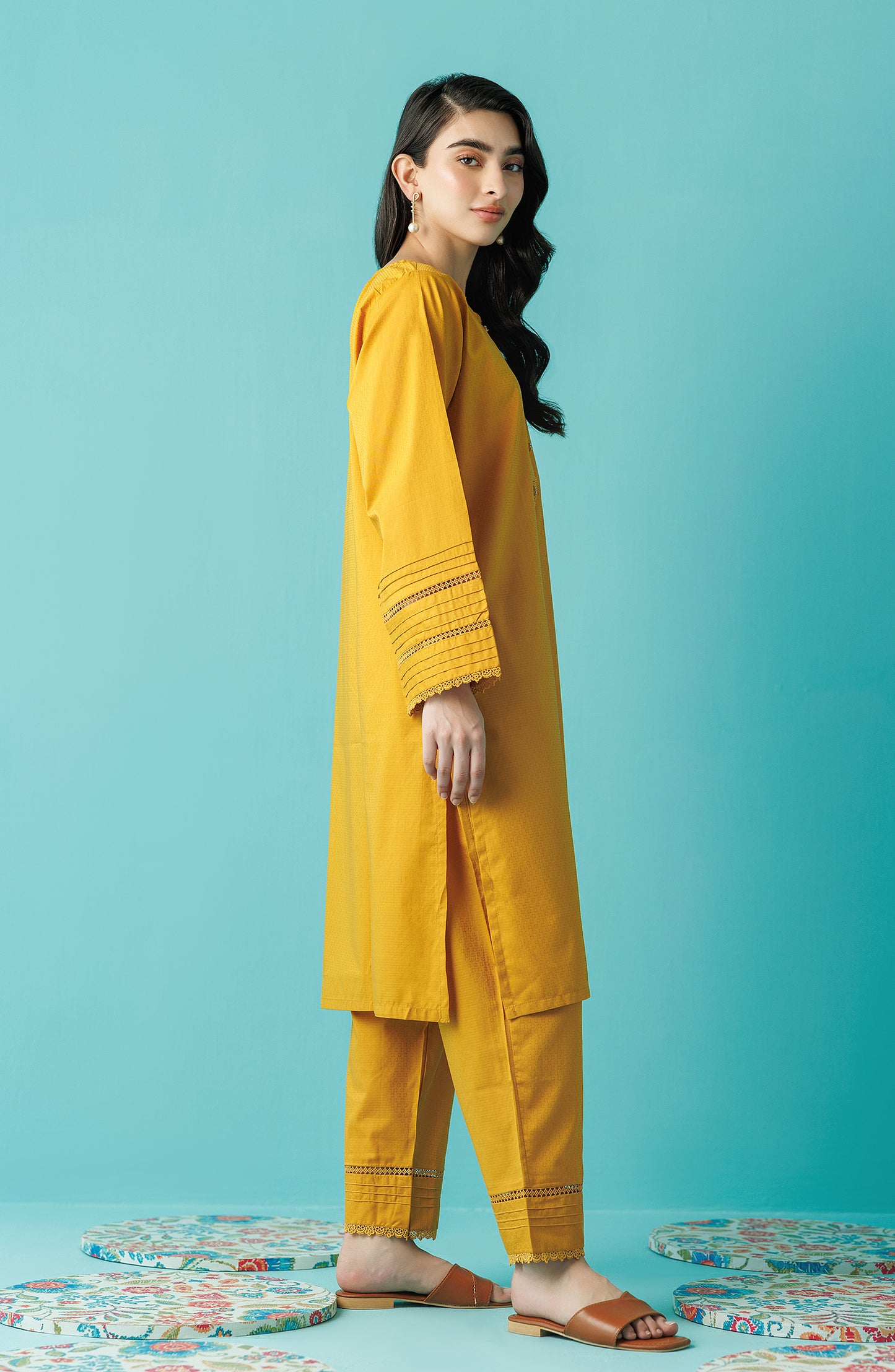 WRCJ24S-2045 JACQUARD Women READY TO WEAR SHIRT PANTS