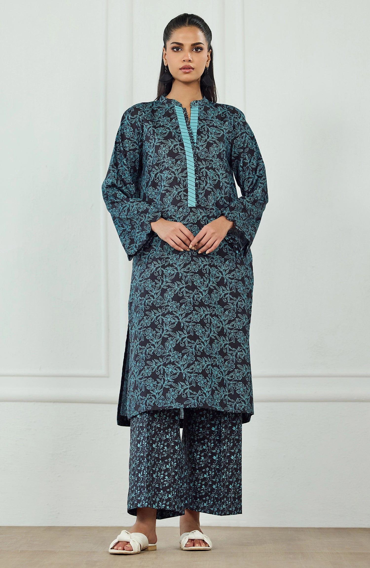 Stitched | 2 Piece | Printed | Jacquard Shirt | WRCJ25S-2059/S BLACK