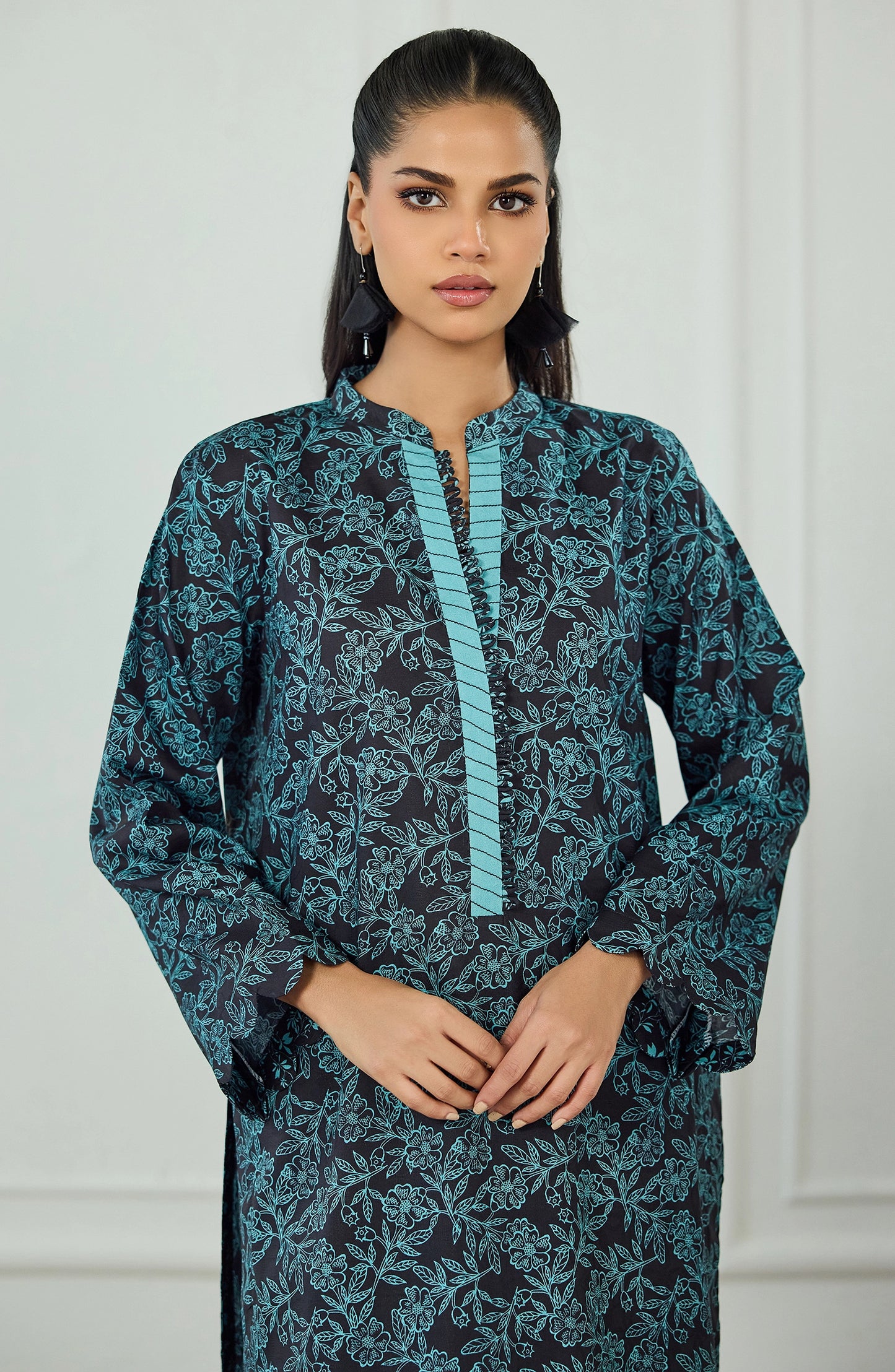 Stitched | 2 Piece | Printed | Jacquard Shirt | WRCJ25S-2059/S BLACK