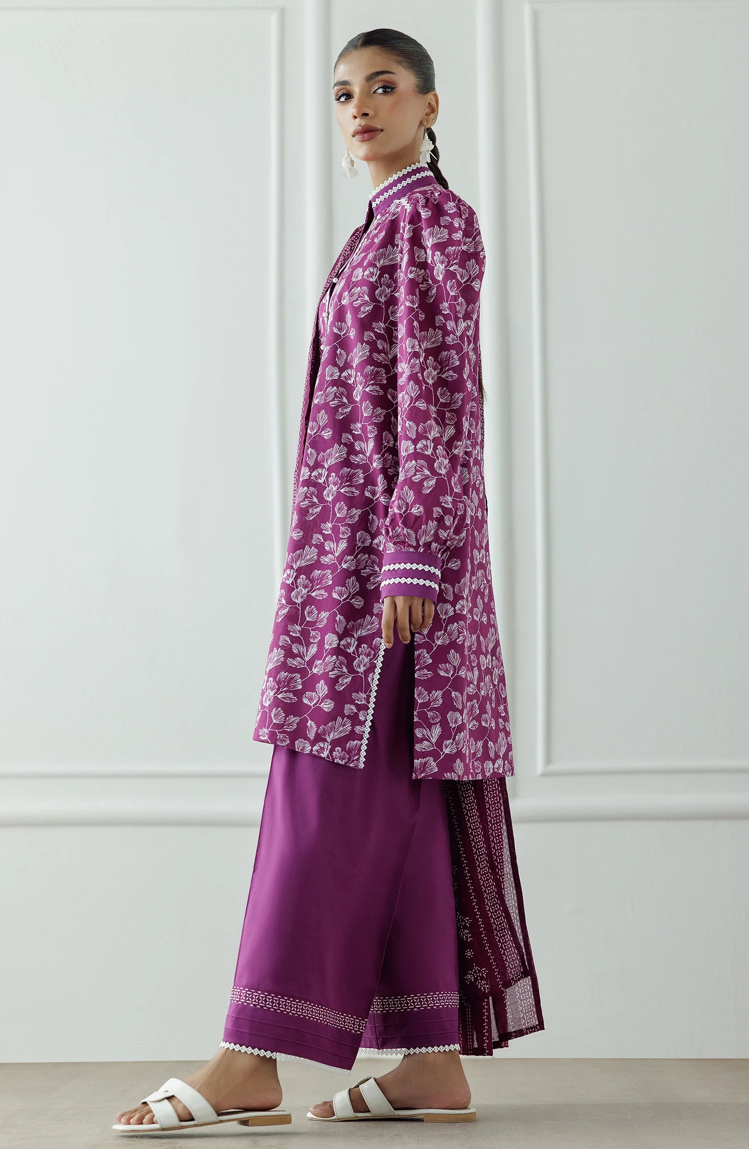 Unstitched | 3 Piece | Printed | Lawn Shirt | OTL-20815/U MAGENTA