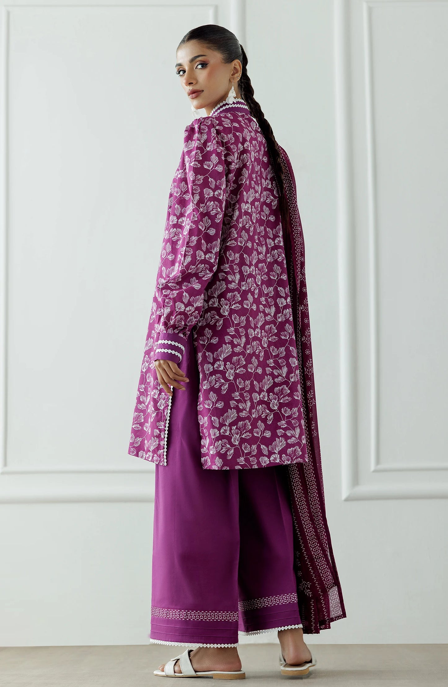 Unstitched | 3 Piece | Printed | Lawn Shirt | OTL-20815/U MAGENTA