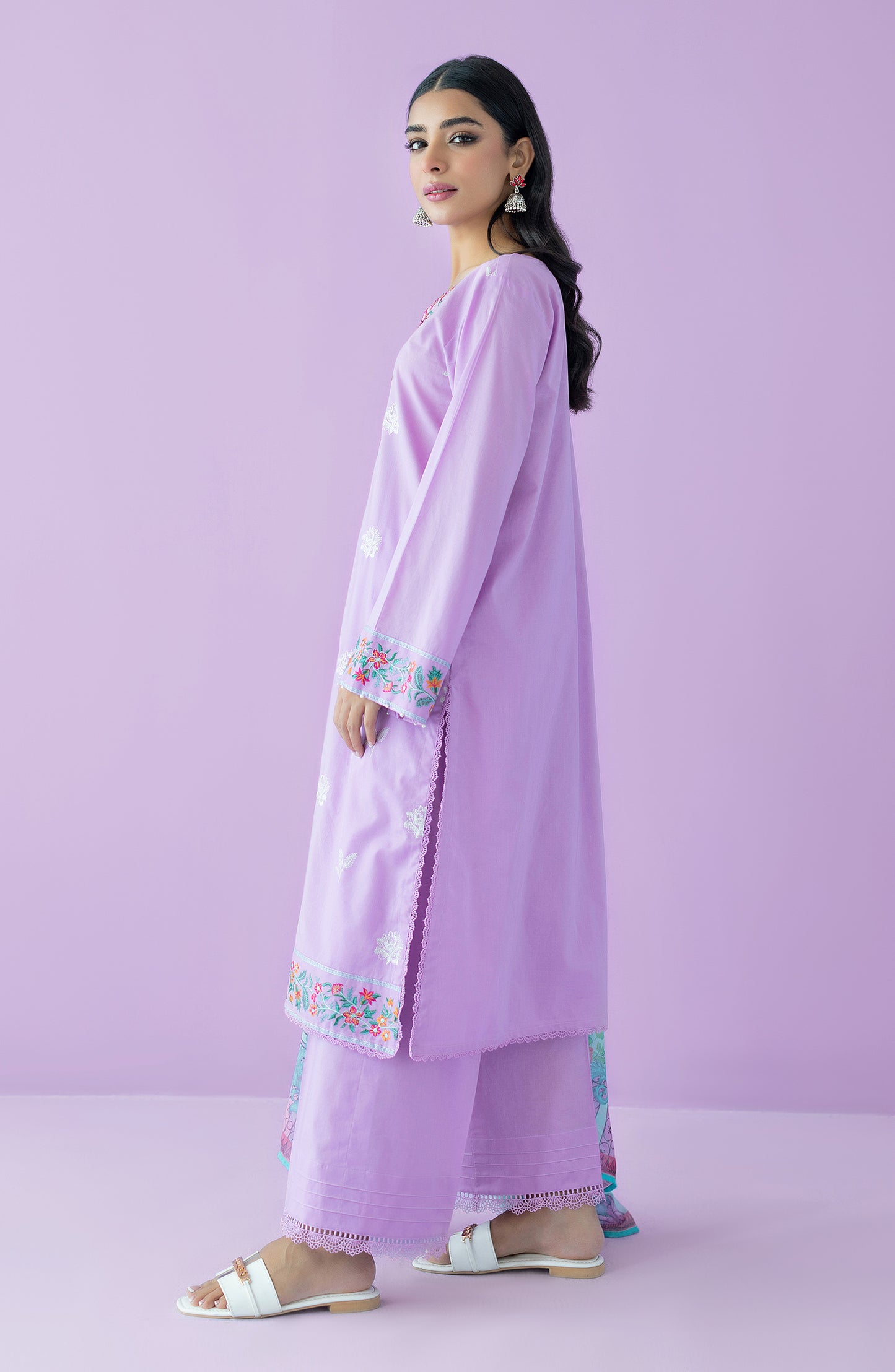 OTL-23-134/U LILAC LAWN  UNSTITCHED SHIRT DUPATTA PANTS