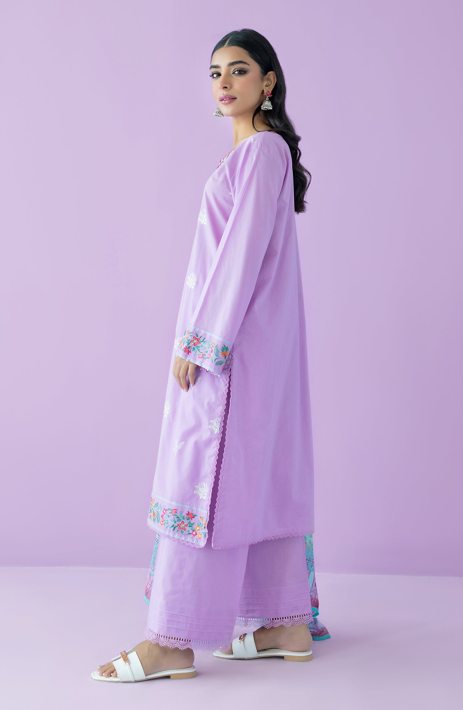 OTL-23-134/U LILAC LAWN  UNSTITCHED SHIRT DUPATTA PANTS