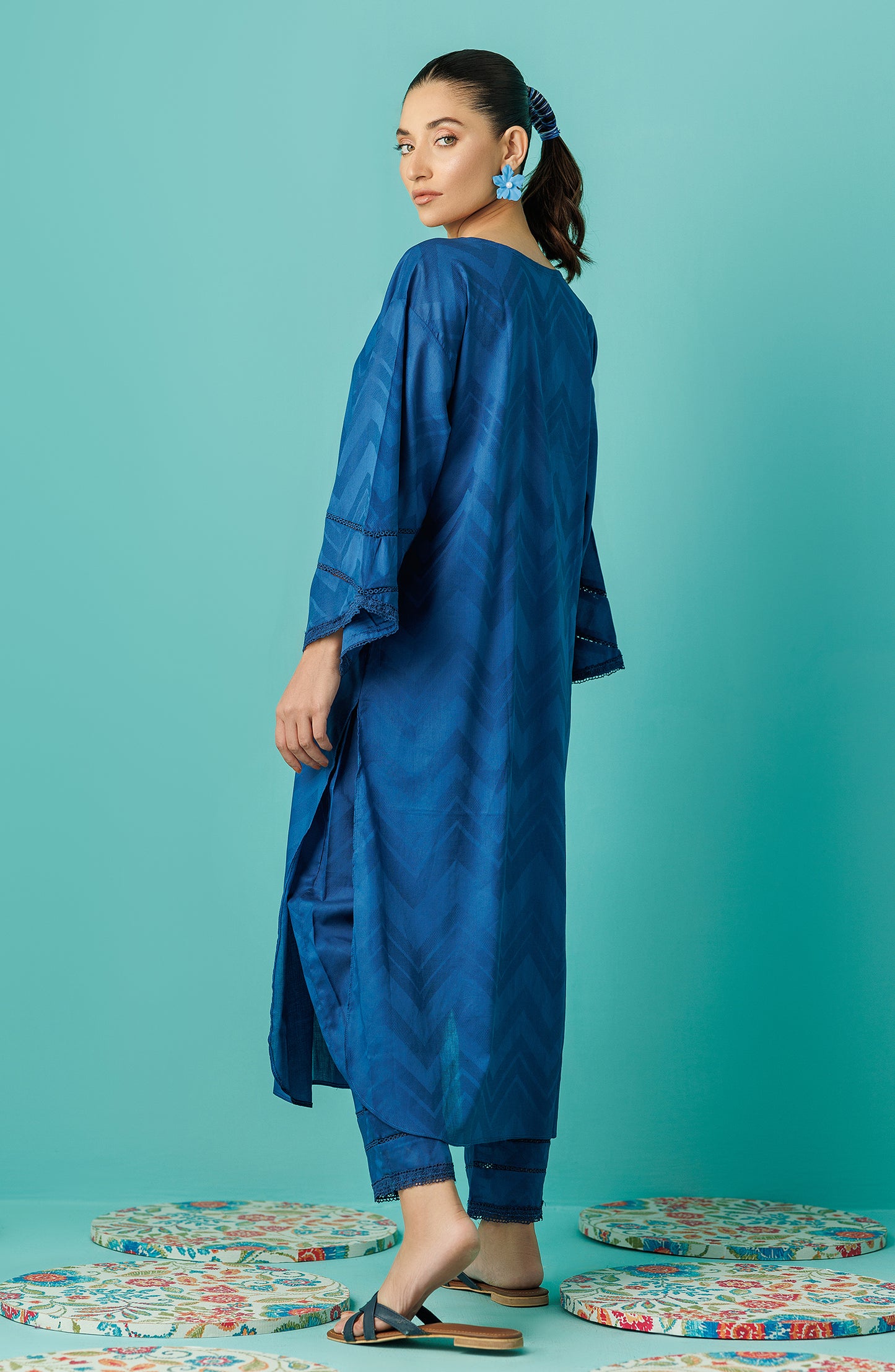 WRCJ24S-2050 JACQUARD Women READY TO WEAR SHIRT PANTS