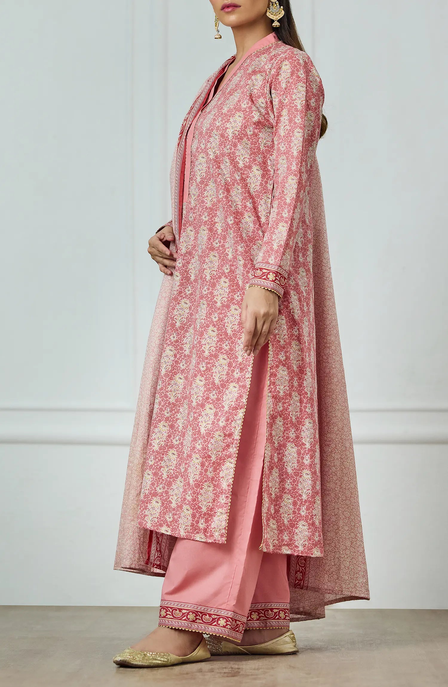 Unstitched | 3 Piece | Printed | Texture Lawn Shirt | OTL-25-532/U PINK