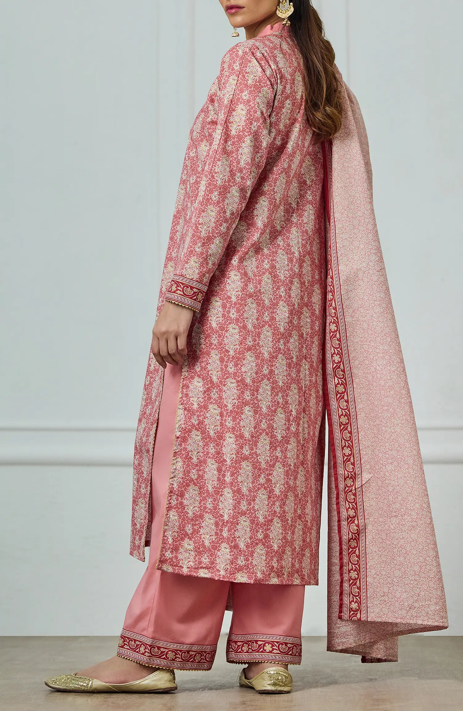 Unstitched | 3 Piece | Printed | Texture Lawn Shirt | OTL-25-532/U PINK