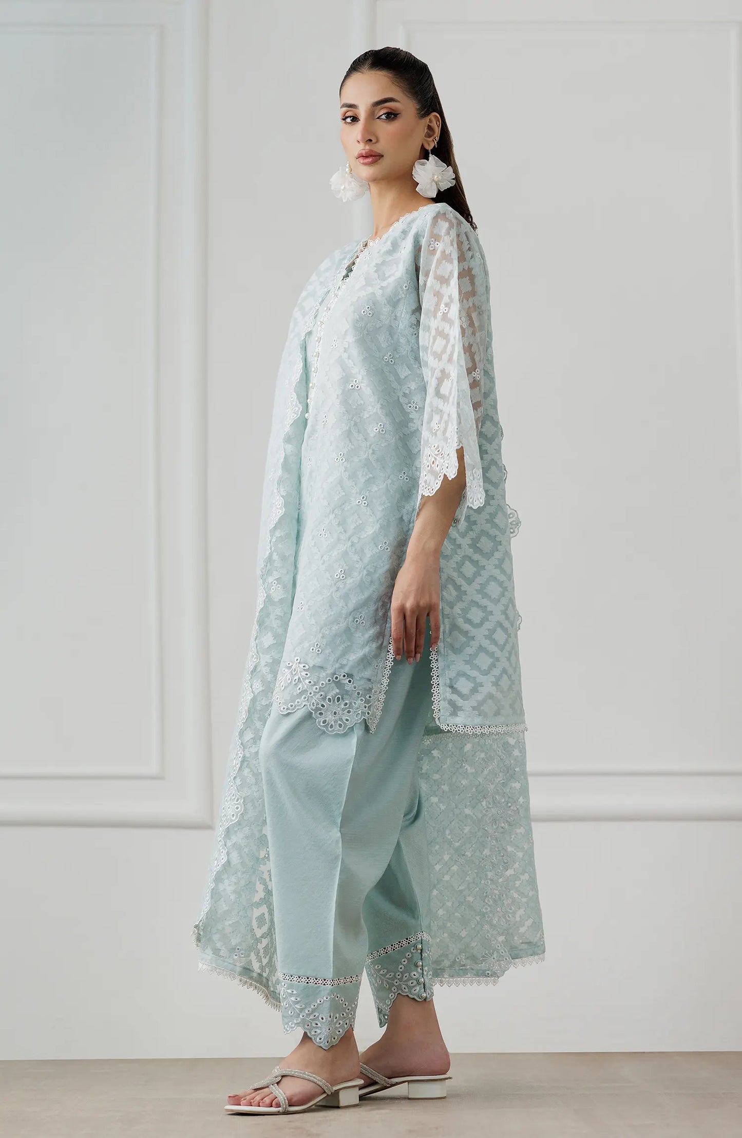 Stitched | 3 Piece | Embroidered | Jacquard Shirt | WRFC25S-3012/S SKY BLUE