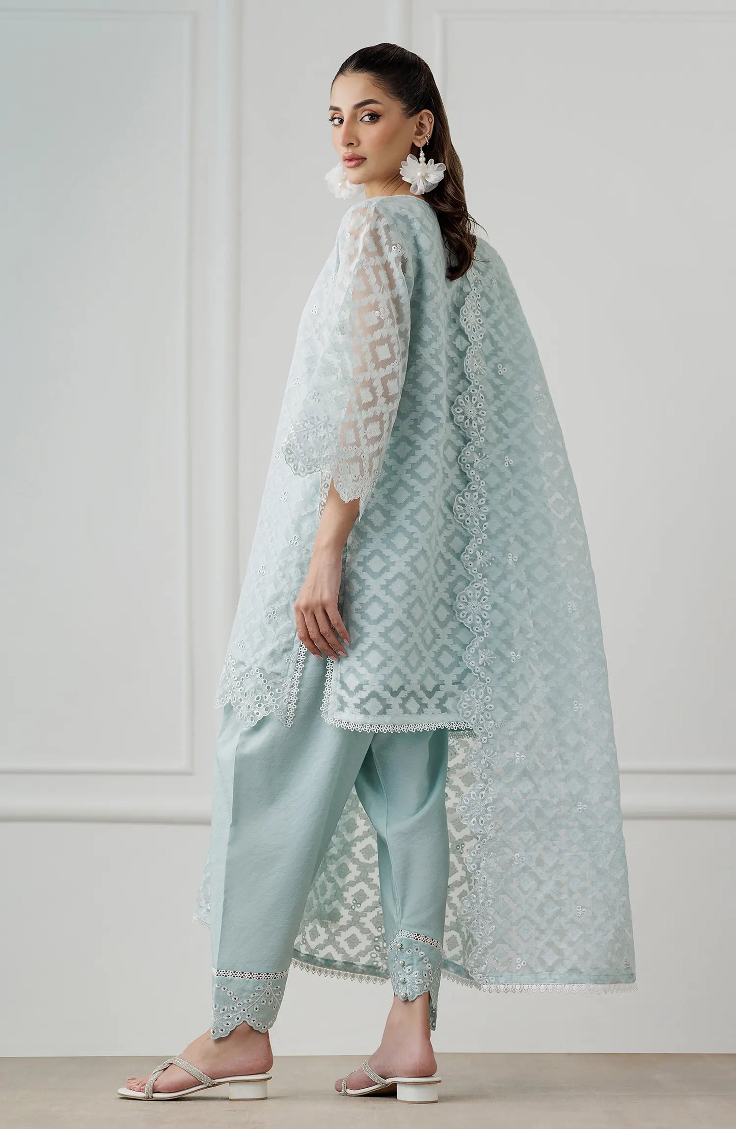 Stitched | 3 Piece | Embroidered | Jacquard Shirt | WRFC25S-3012/S SKY BLUE