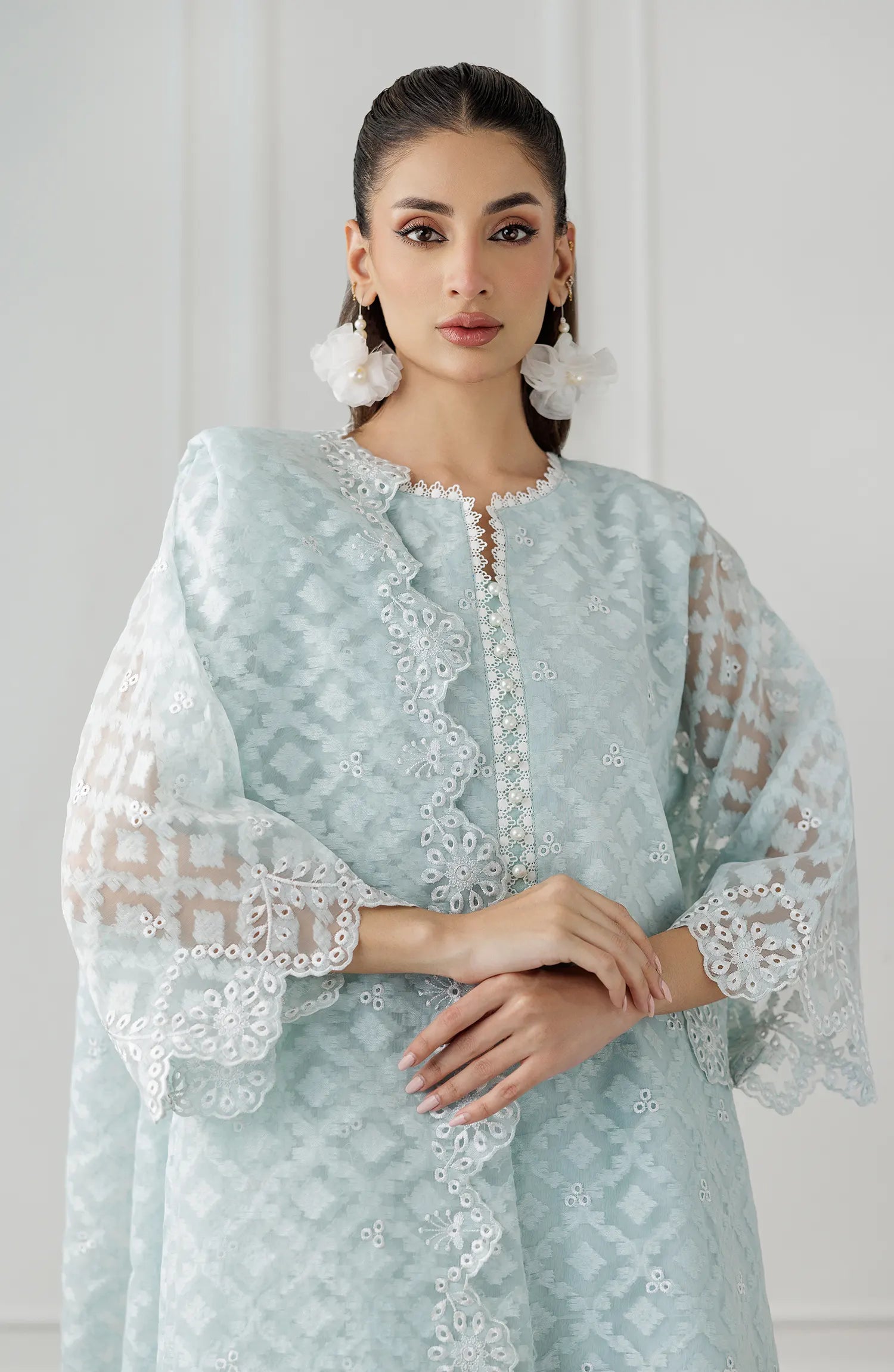 Stitched | 3 Piece | Embroidered | Jacquard Shirt | WRFC25S-3012/S SKY BLUE