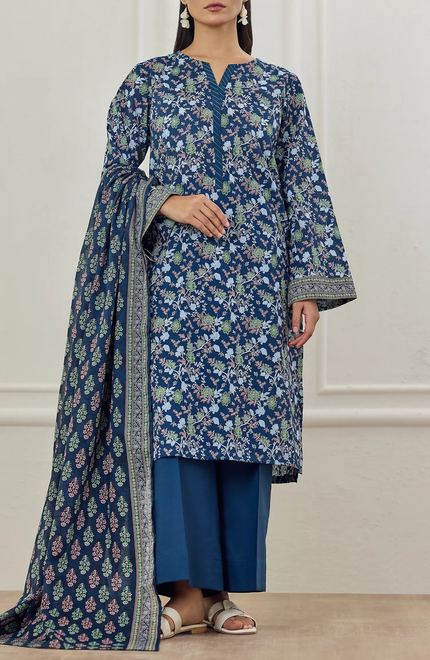 Unstitched | 3 Piece | Printed Lawn | OTL-25-505