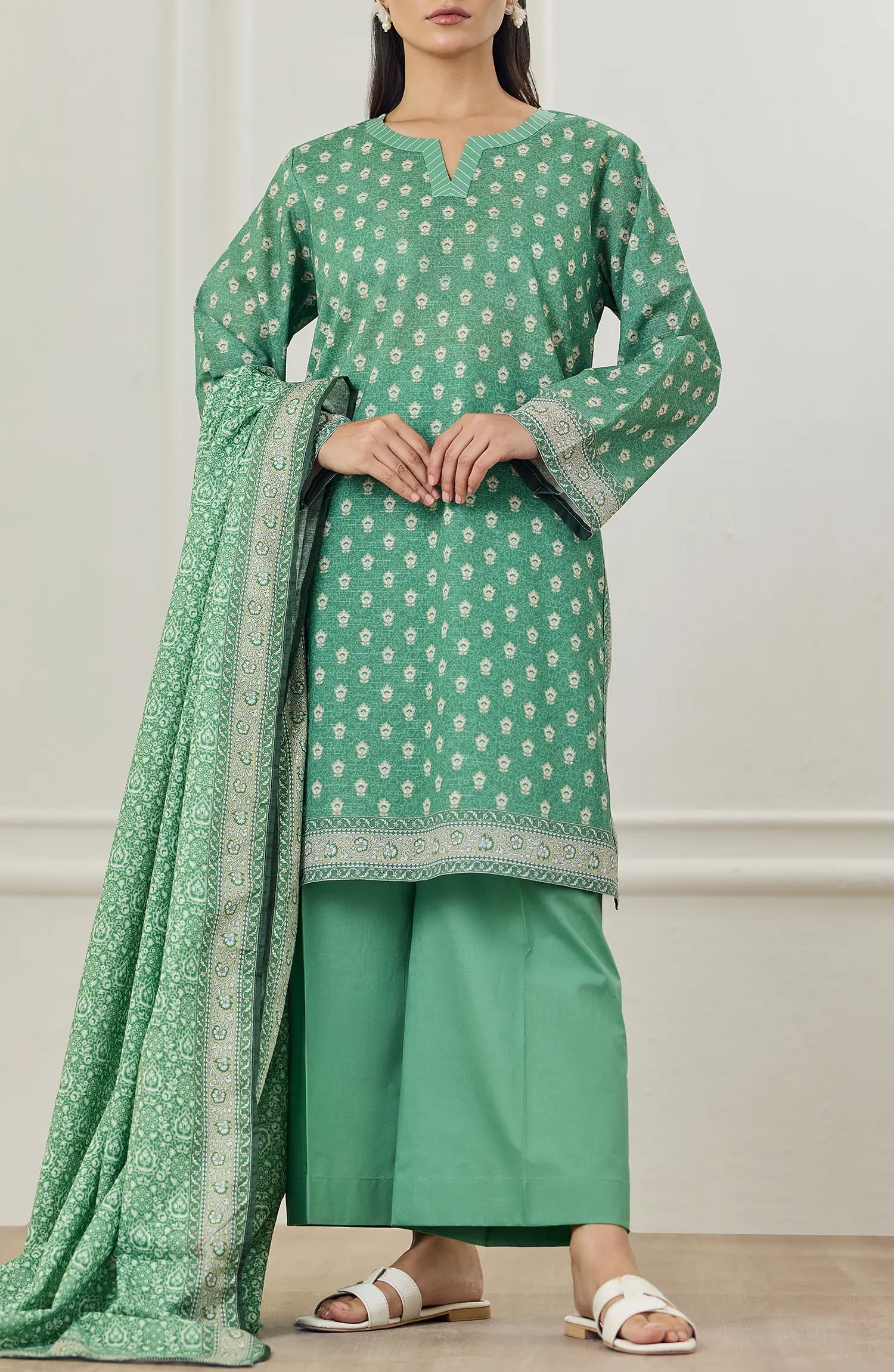 Unstitched | 3 Piece | Printed TEXTURE LAWN | OTL-25-462