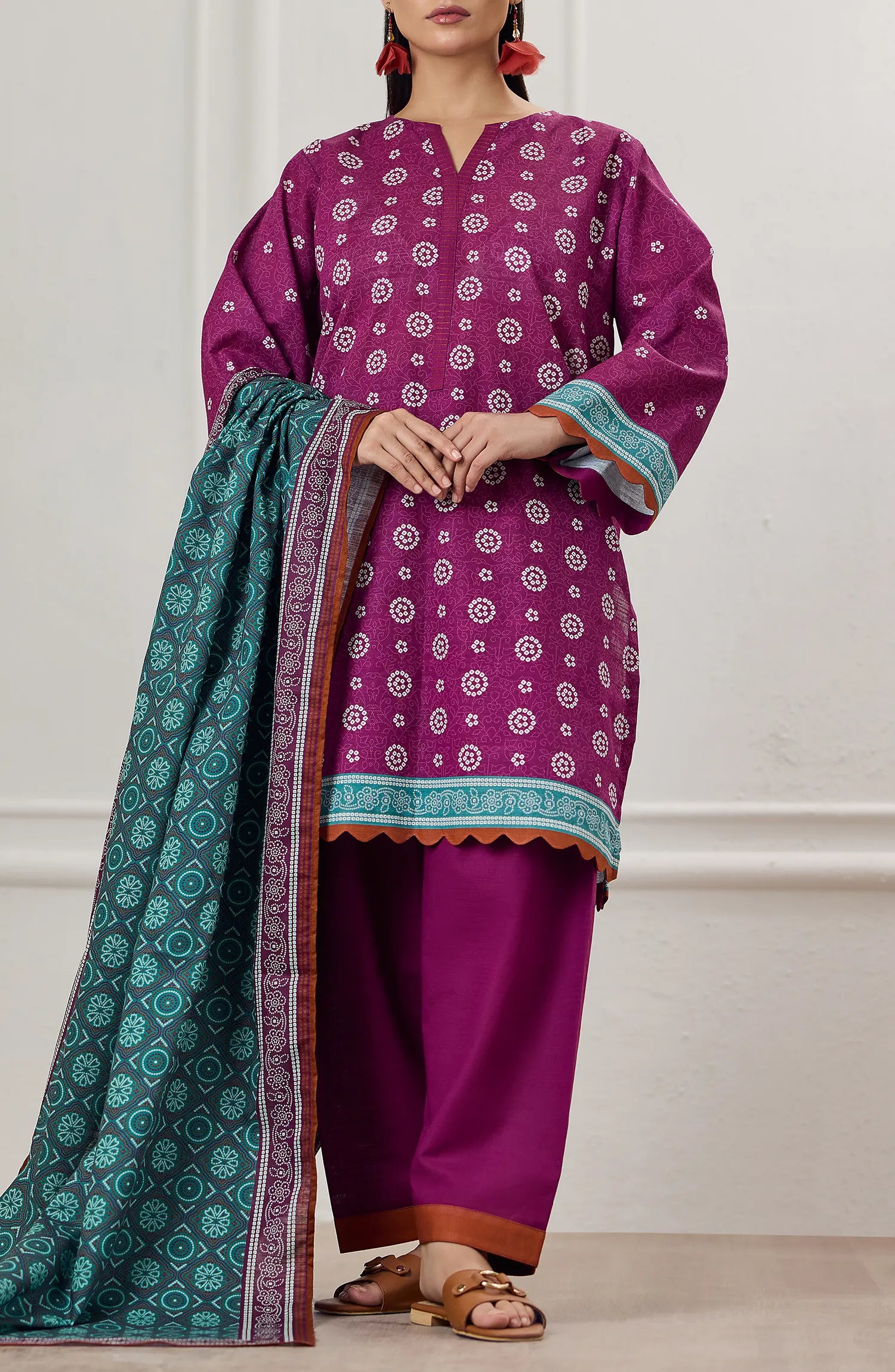Unstitched | 3 Piece | Printed Khaddar | OTL-25-415