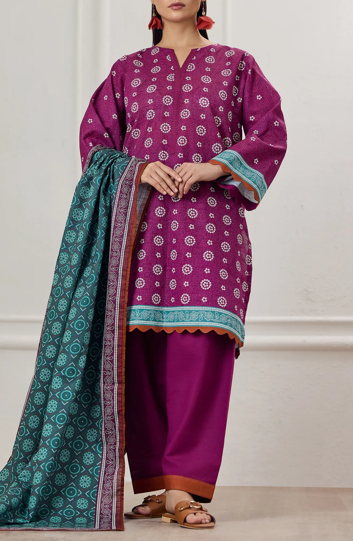 Unstitched | 3 Piece | Printed Khaddar | OTL-25-415