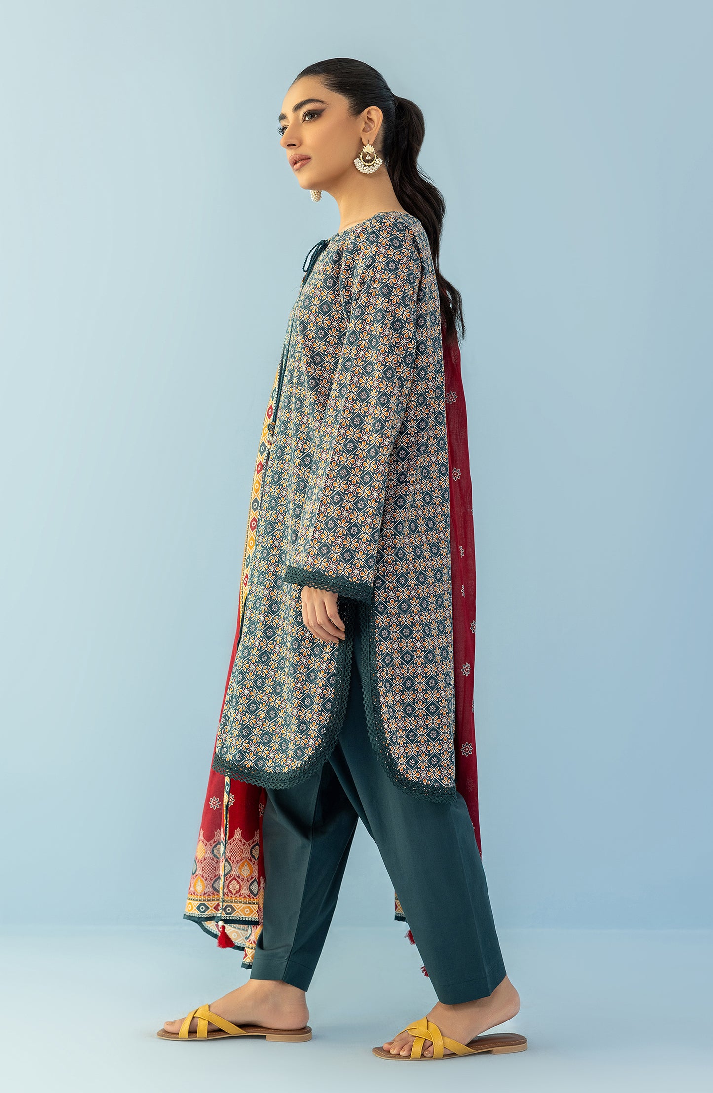 OTL-24-059/S GREEN LAWN Women READY TO WEAR SHIRT DUPATTA PANTS