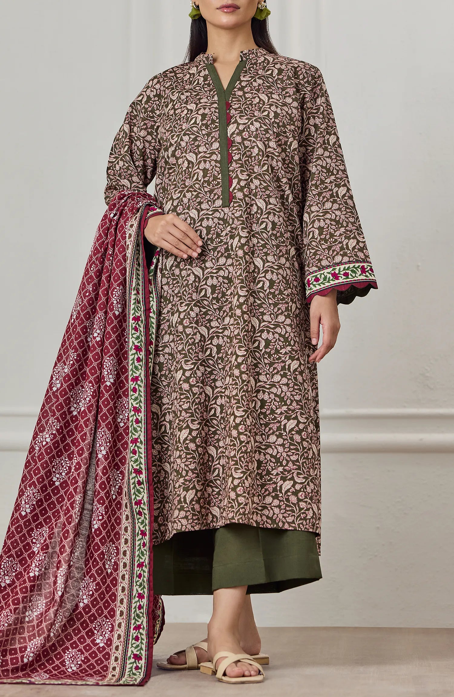 Unstitched | 3 Piece | Printed Khaddar | OTL-25-452