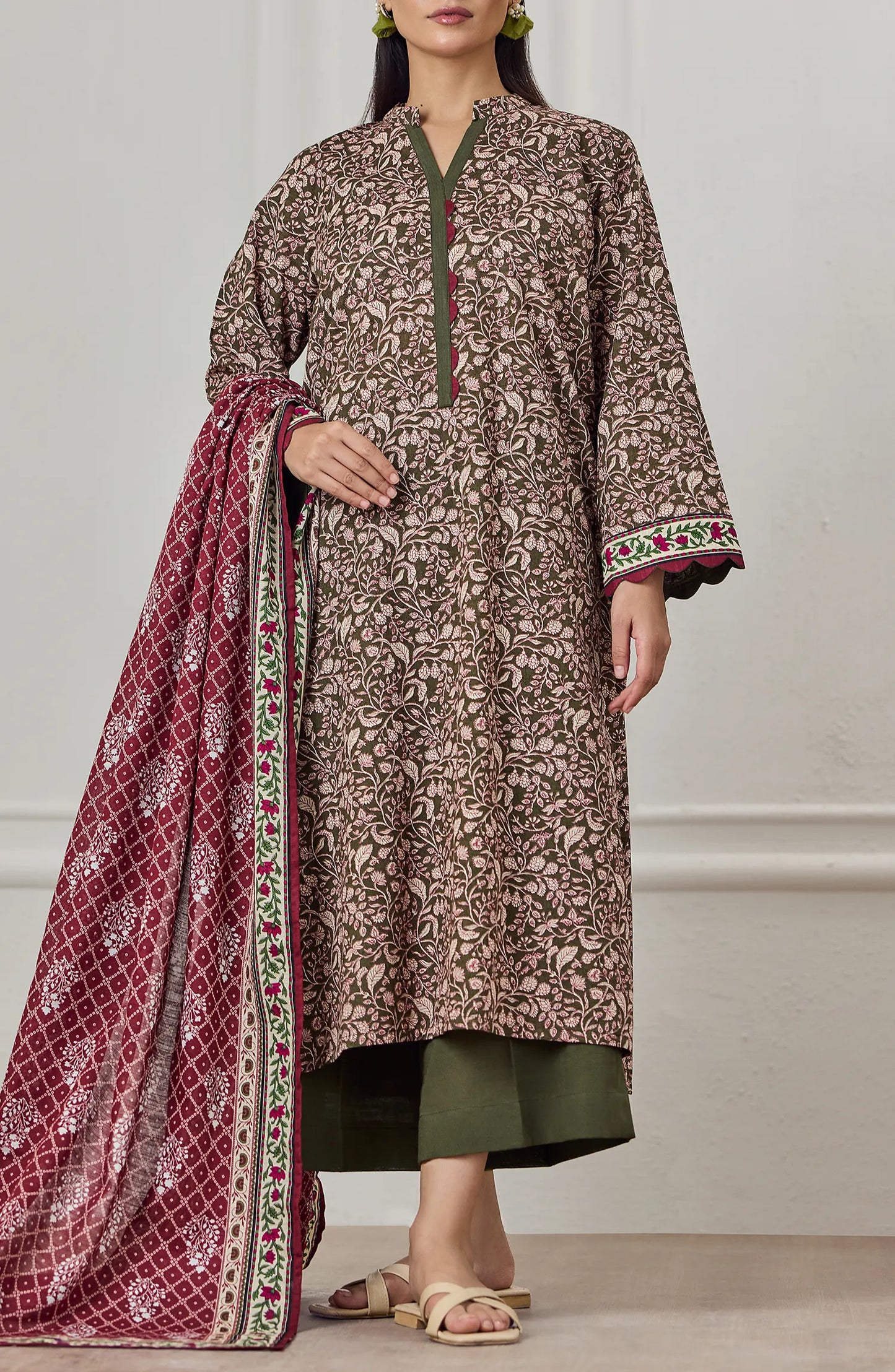 Unstitched | 3 Piece | Printed Khaddar | OTL-25-452