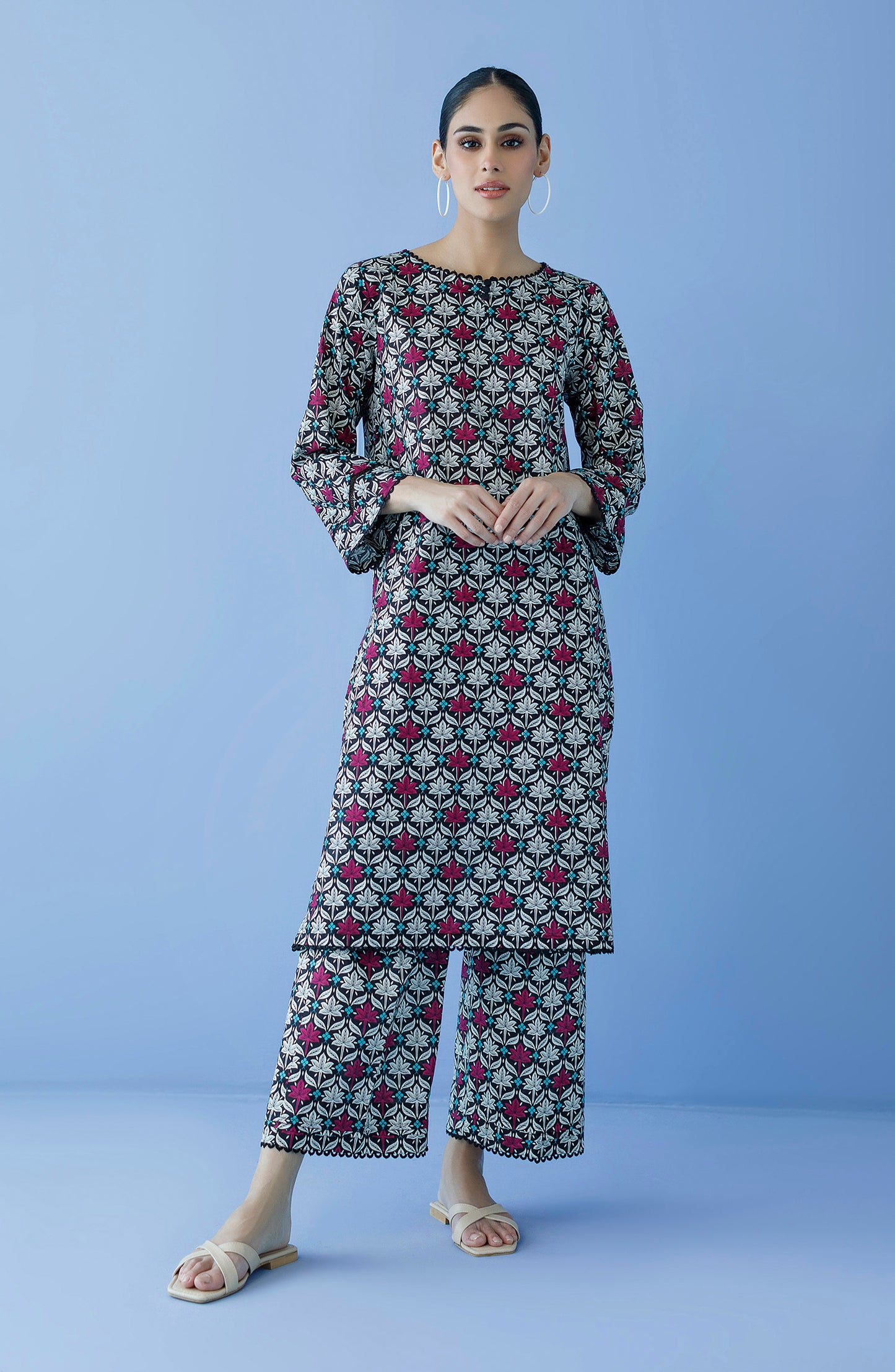 NRDS-23-193/U BLACK CAMBRIC  UNSTITCHED SHIRT PANTS