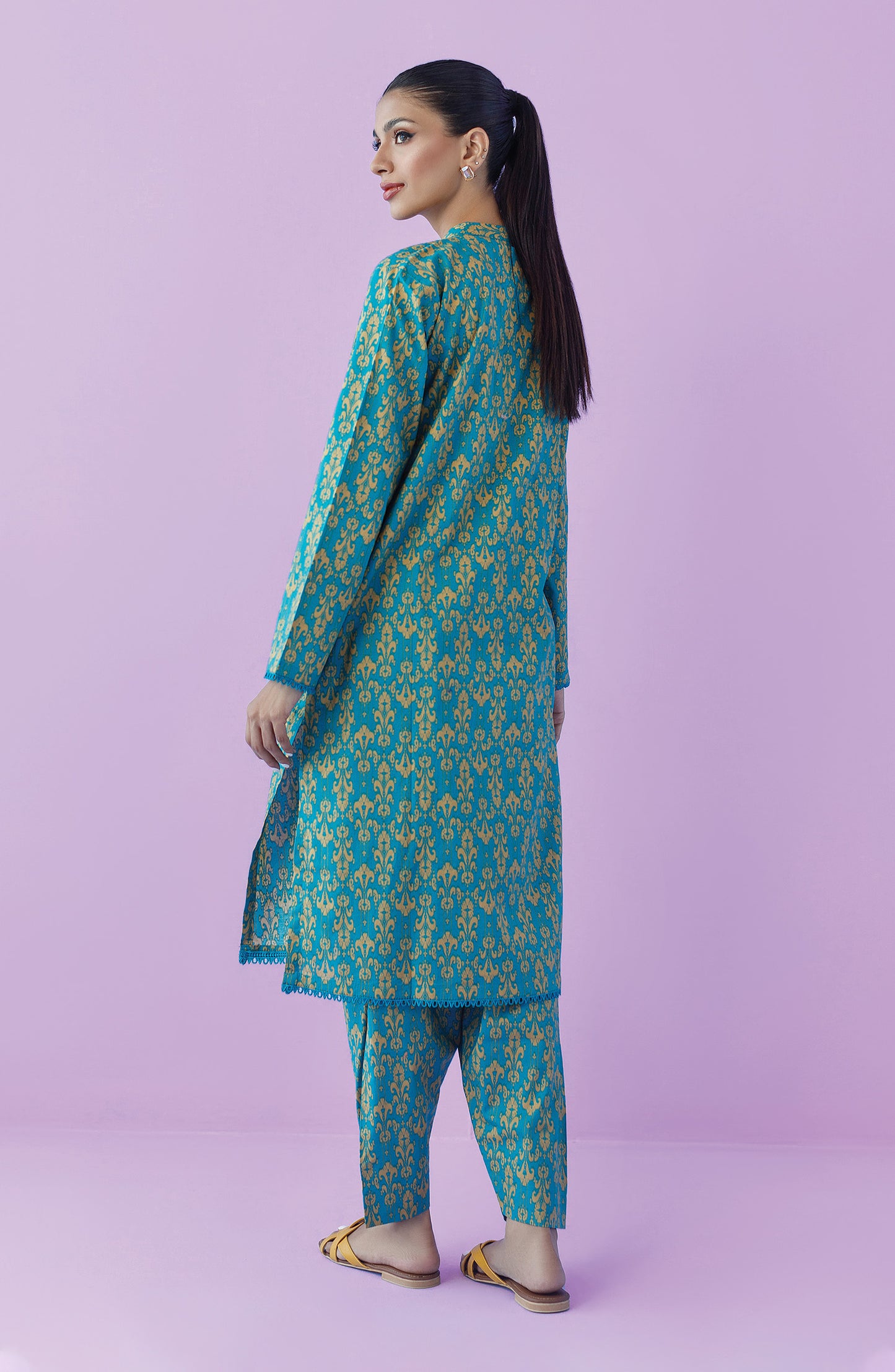 NRDS-23-109/S TEAL LAWN  READY TO WEAR SHIRT PANTS