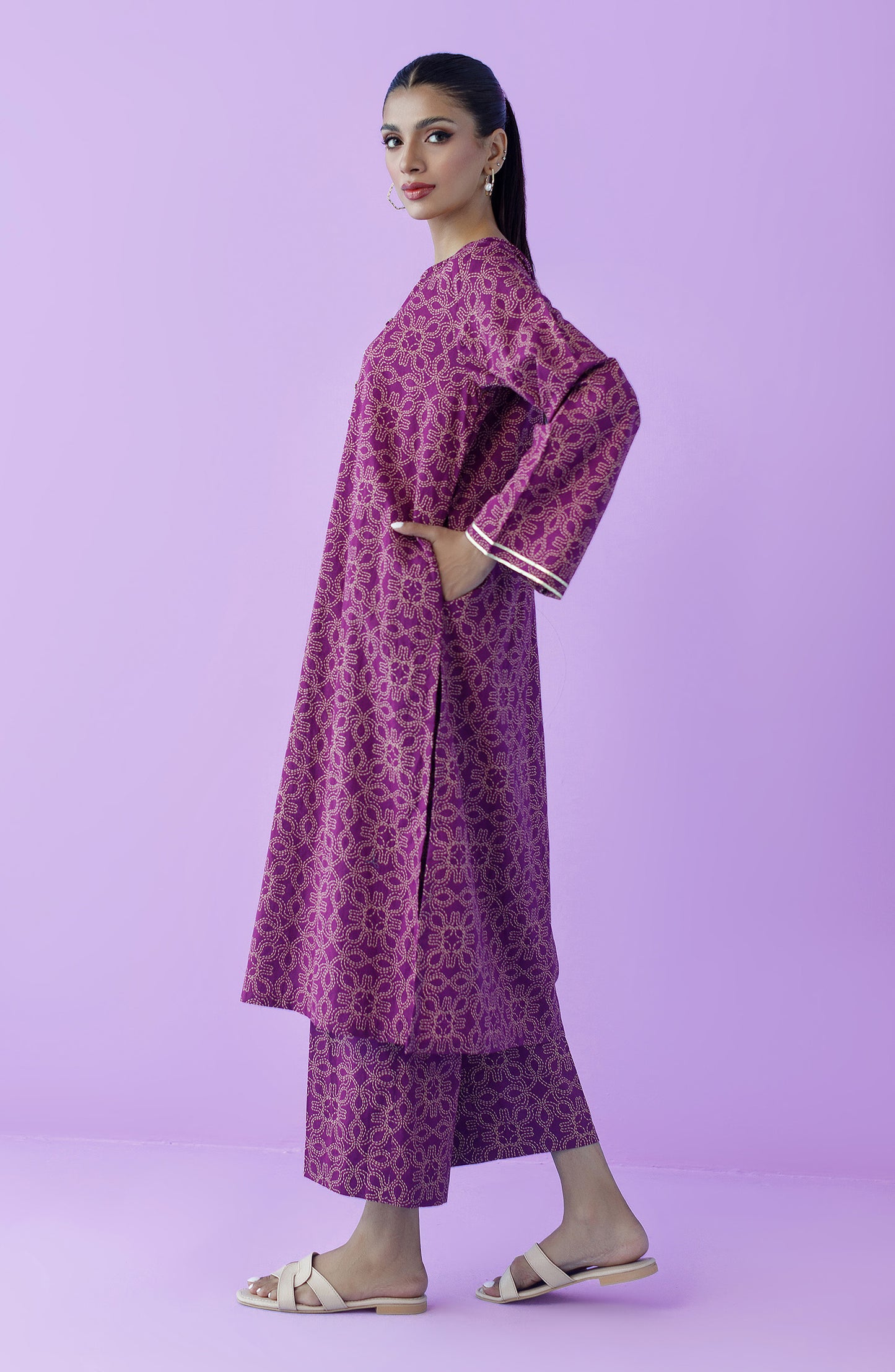 NRDS-23-106/S MAGENTA LAWN  READY TO WEAR SHIRT PANTS